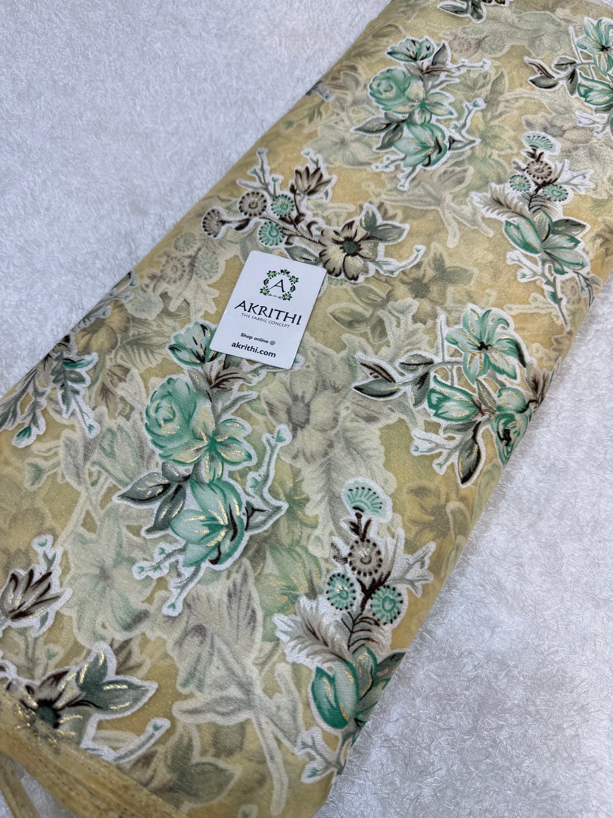 Brasso Digital Printed organza fabric