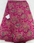 Printed viscose silk fabric