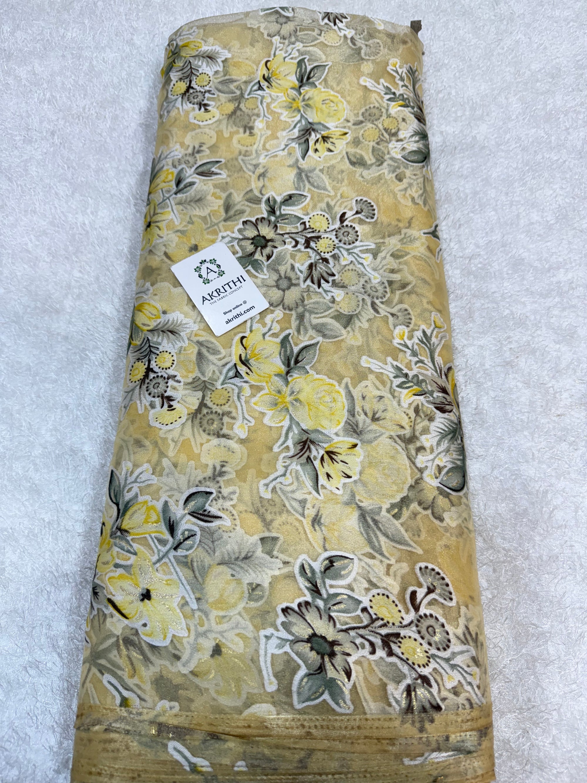 Brasso Digital Printed organza fabric