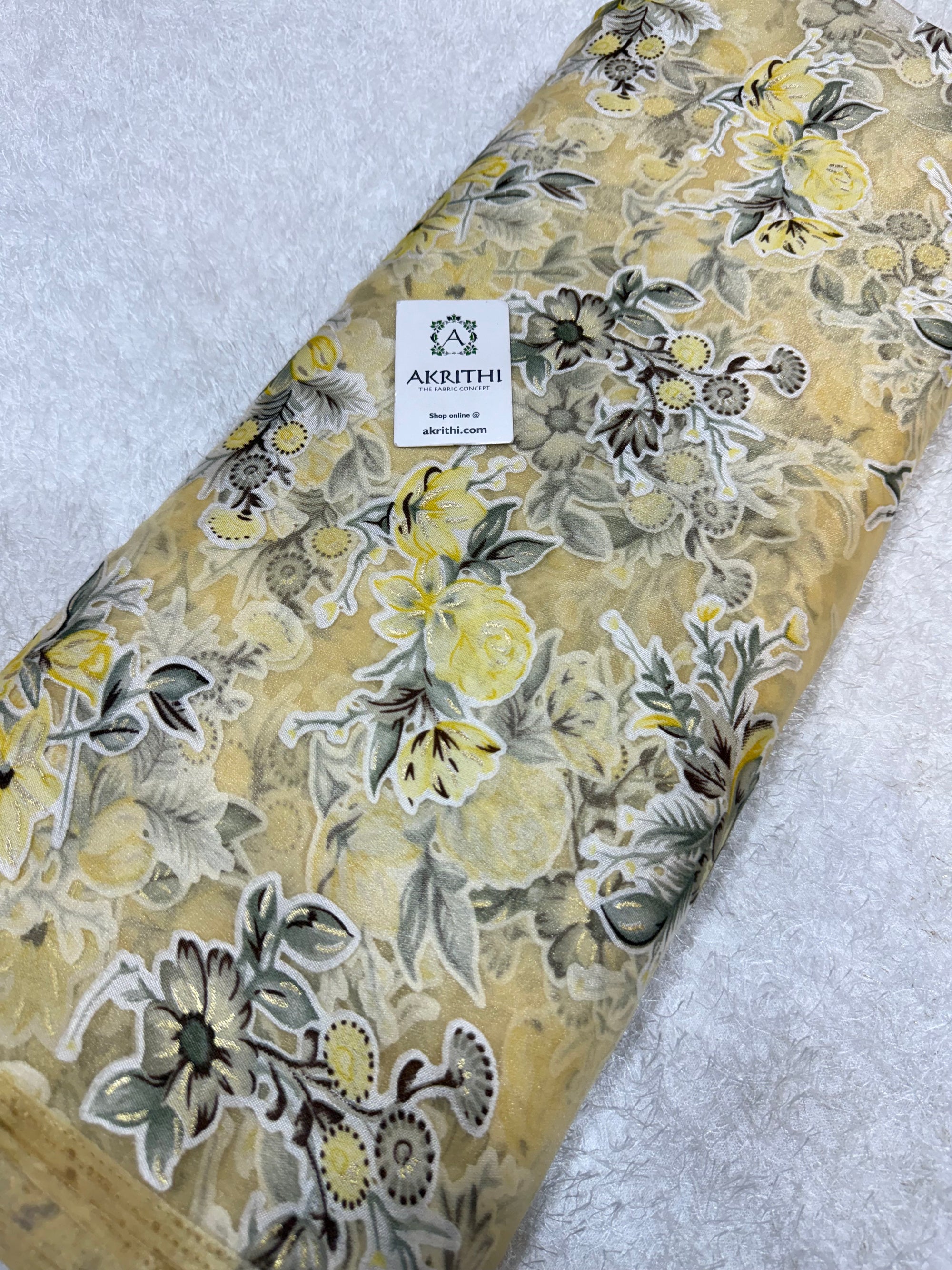 Brasso Digital Printed organza fabric