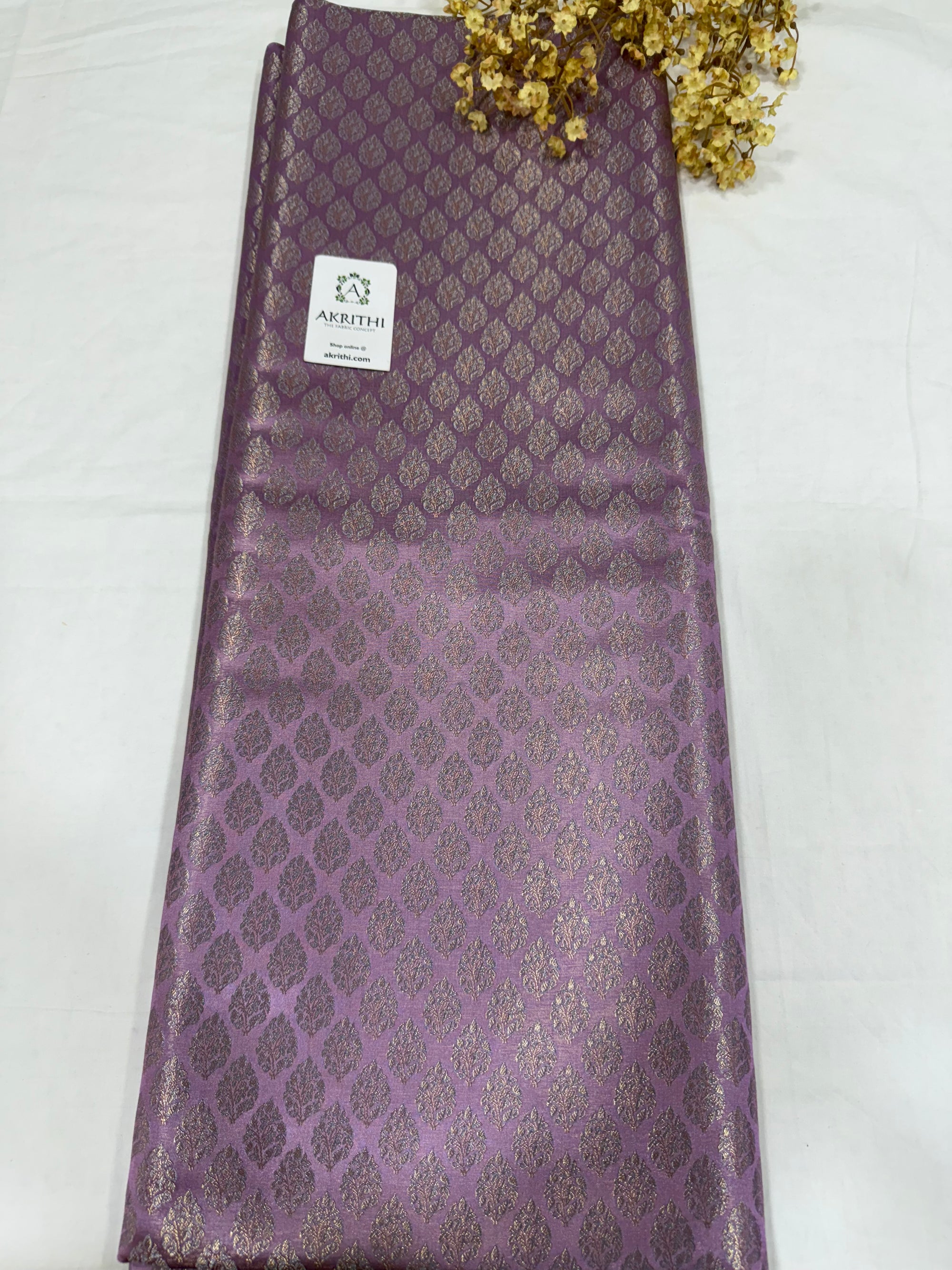 Pure Banarasi tissue brocade fabric