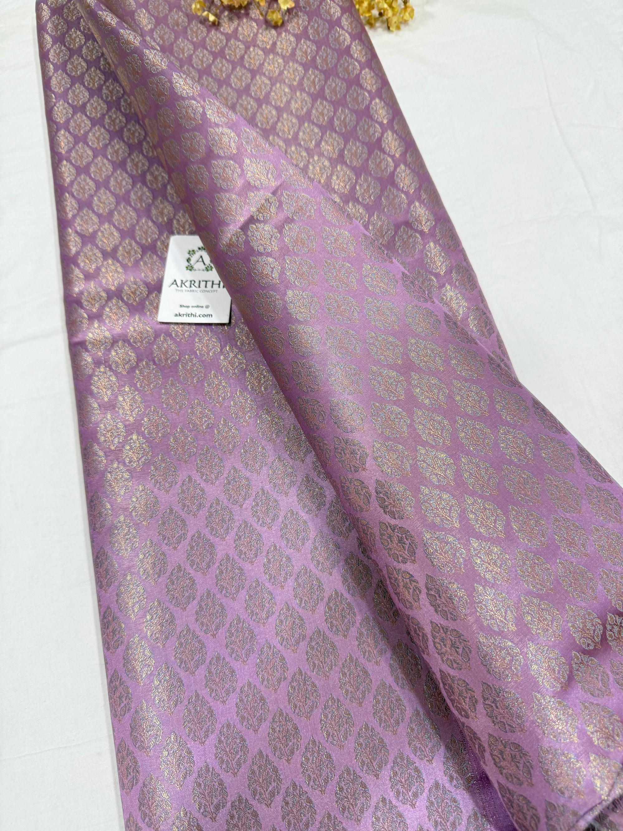Pure Banarasi tissue brocade fabric