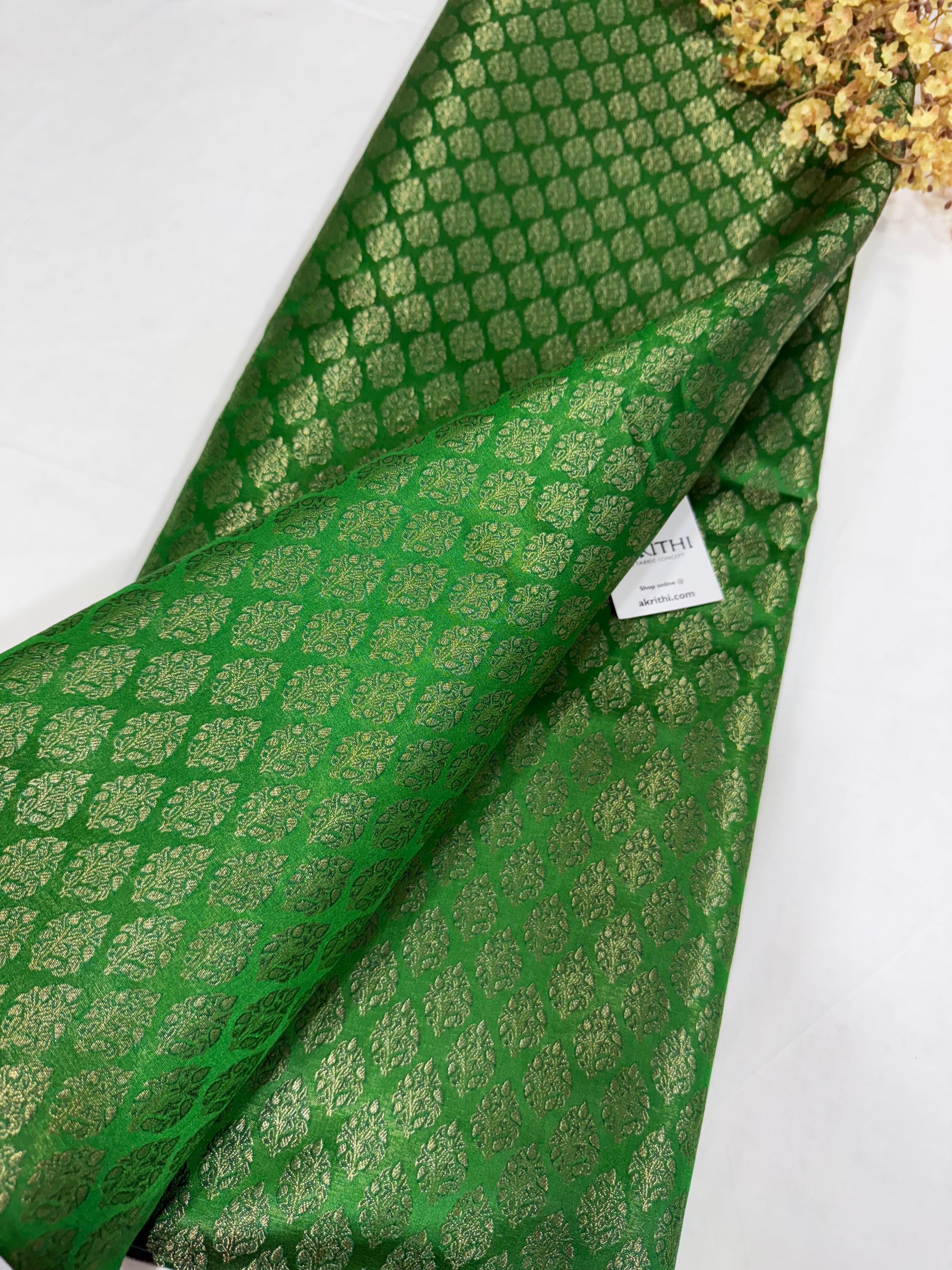 Pure Banarasi tissue brocade fabric