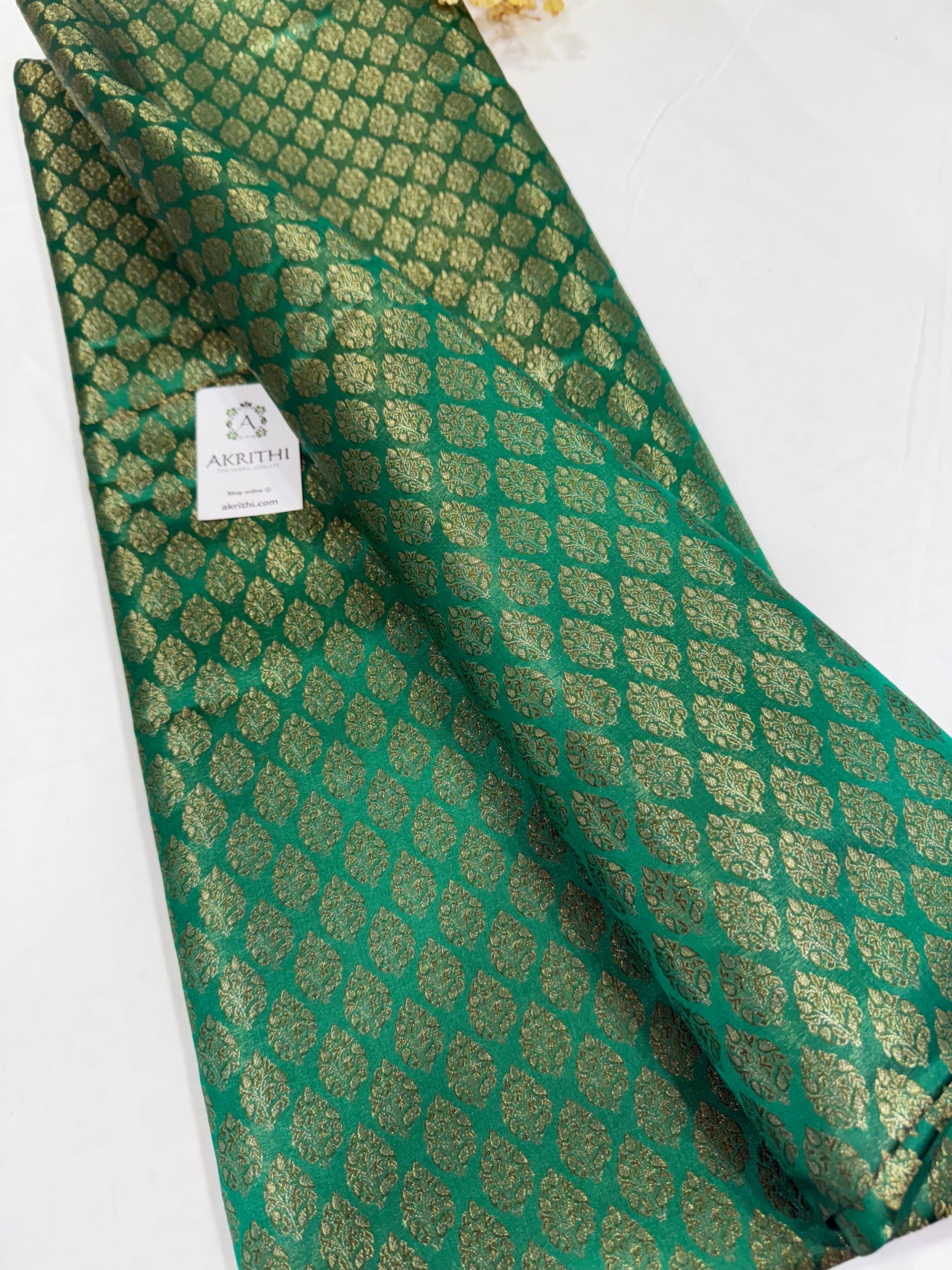 Pure Banarasi tissue brocade fabric