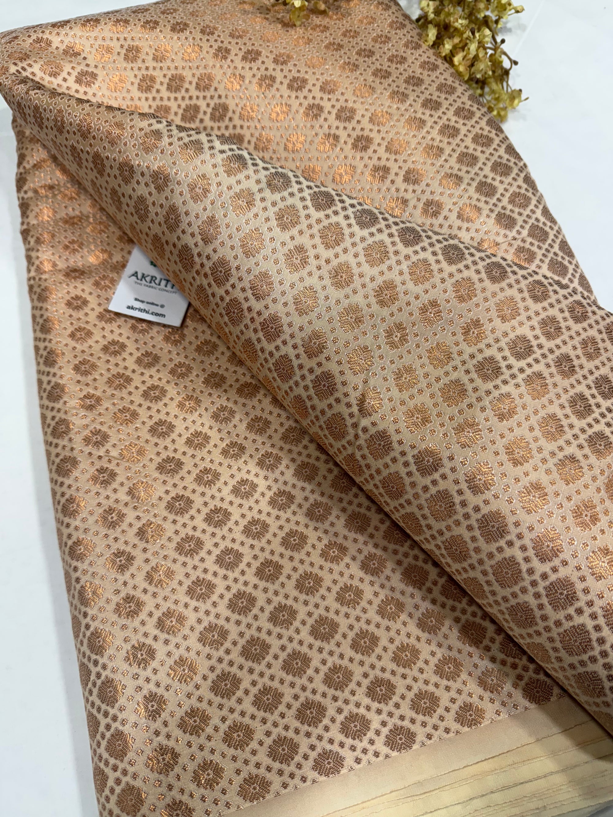 Pure Banarasi brocade fabric