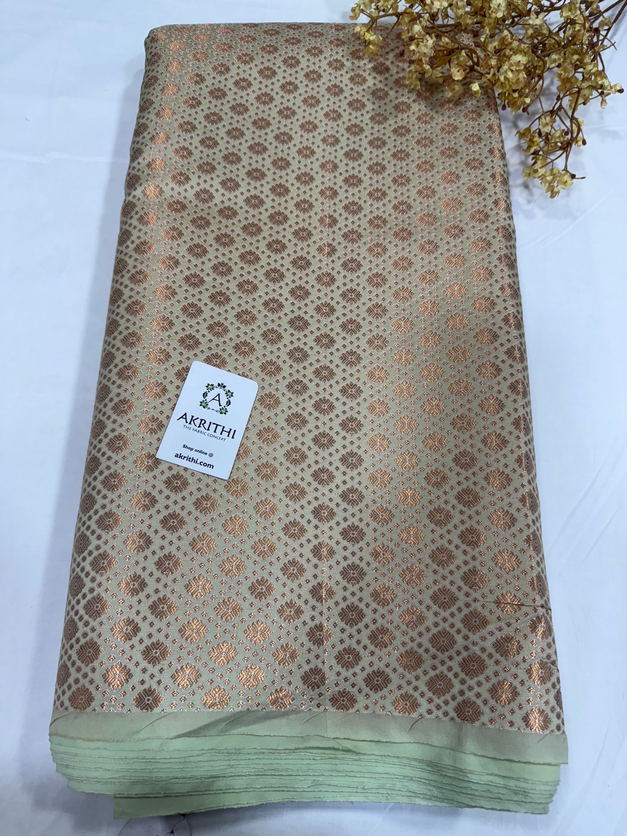 Pure Banarasi brocade fabric