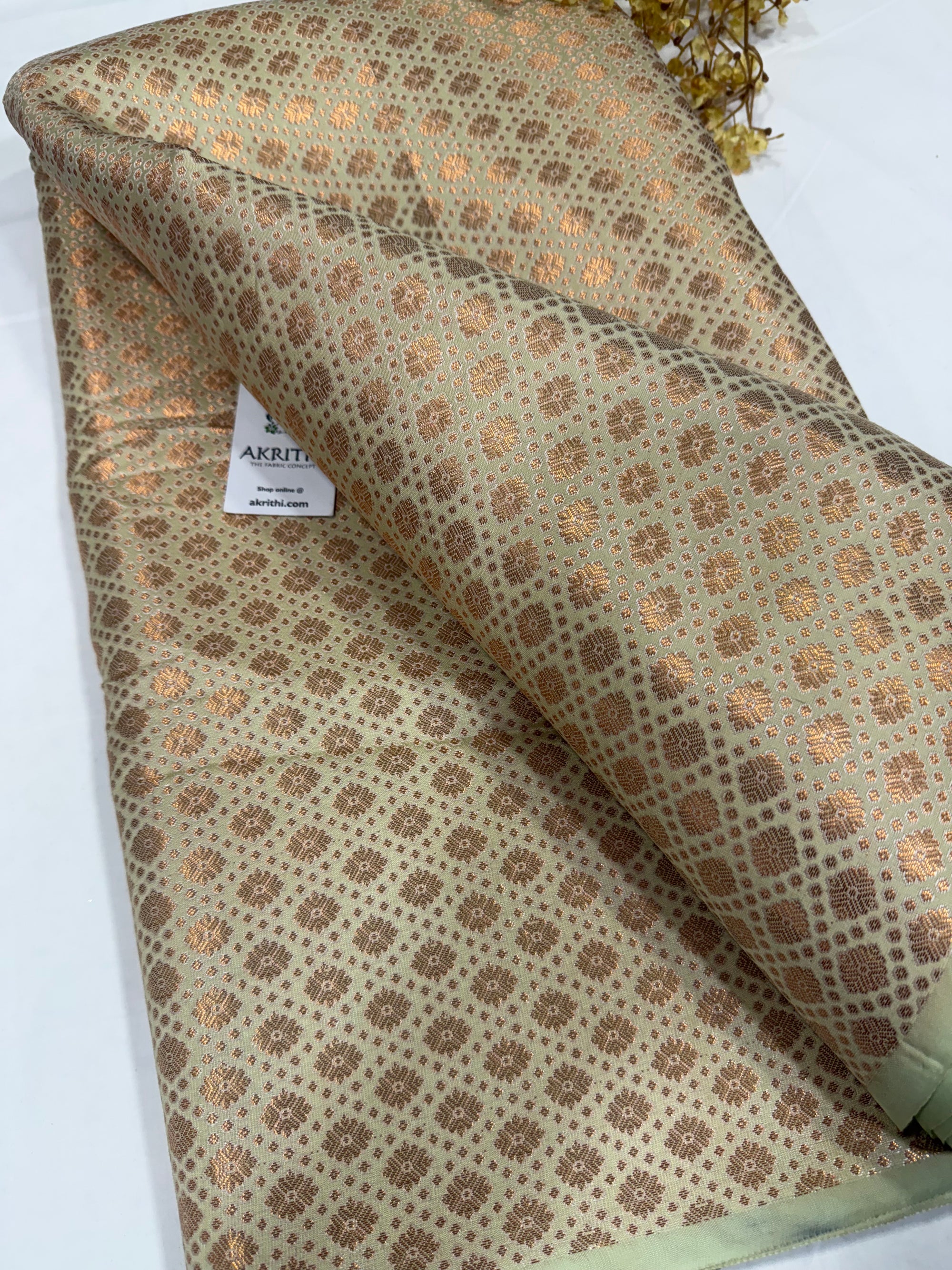Pure Banarasi brocade fabric