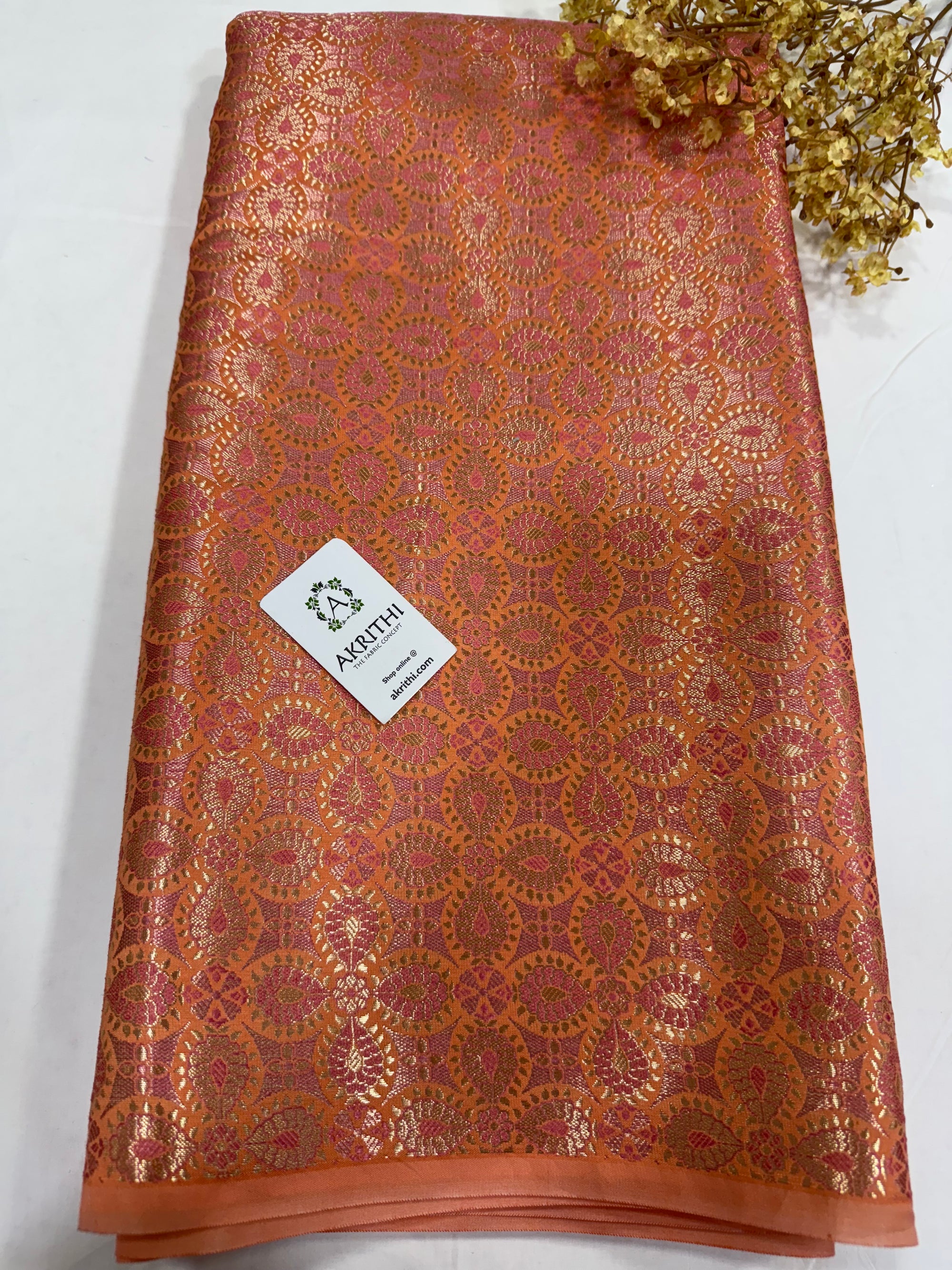 Pure Banarasi brocade fabric