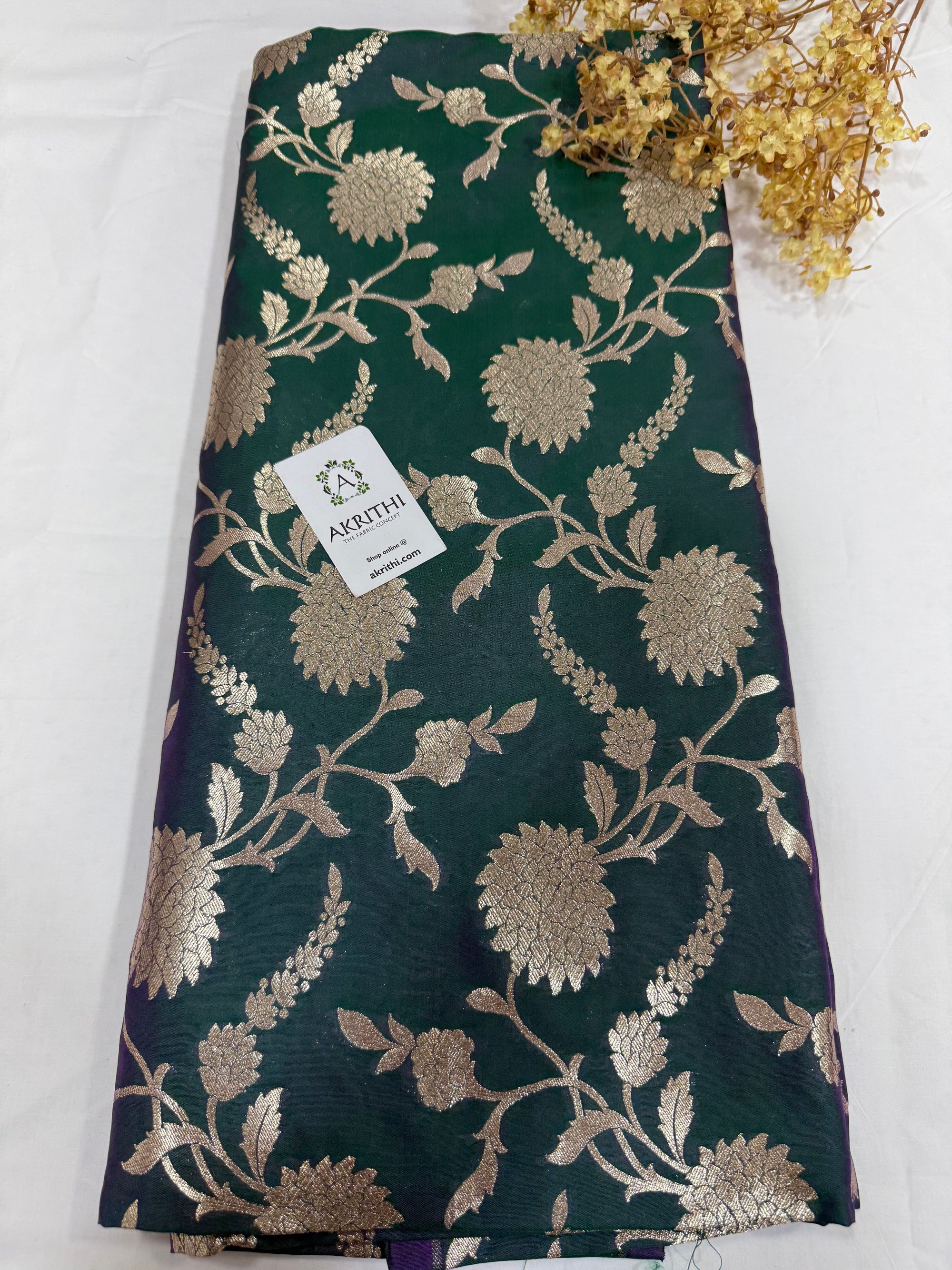 Pure Banarasi brocade fabric