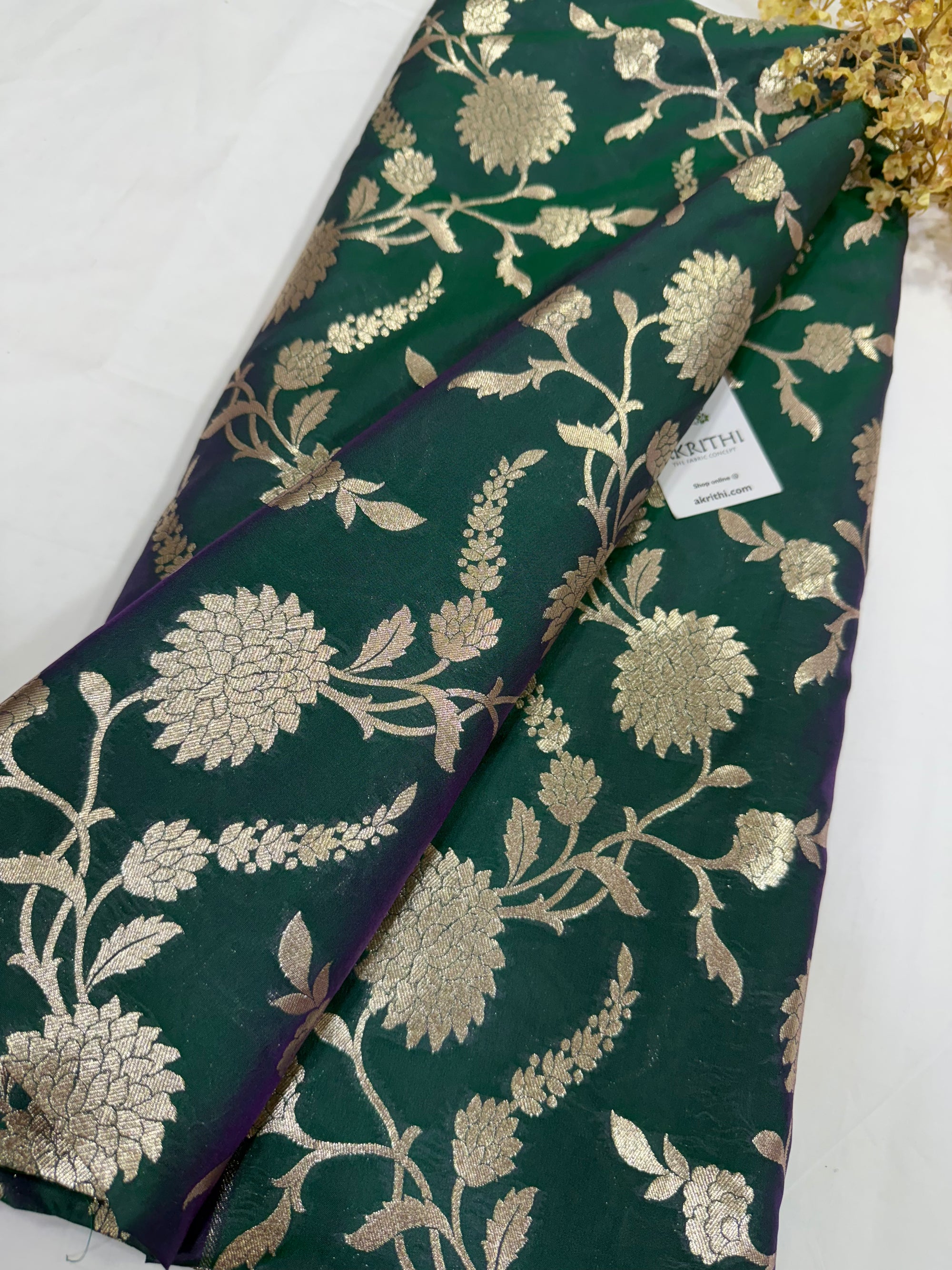 Pure Banarasi brocade fabric