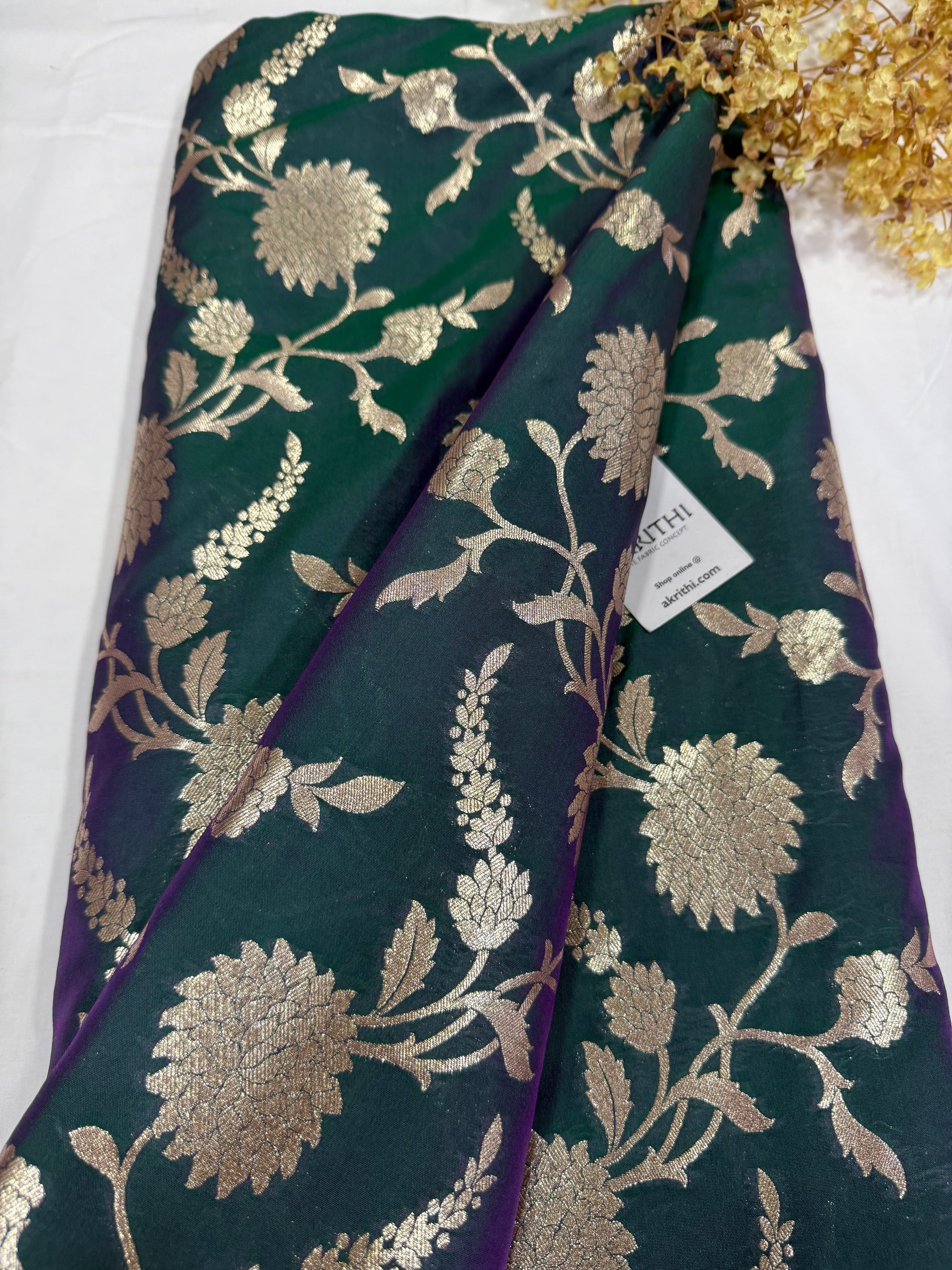 Pure Banarasi brocade fabric