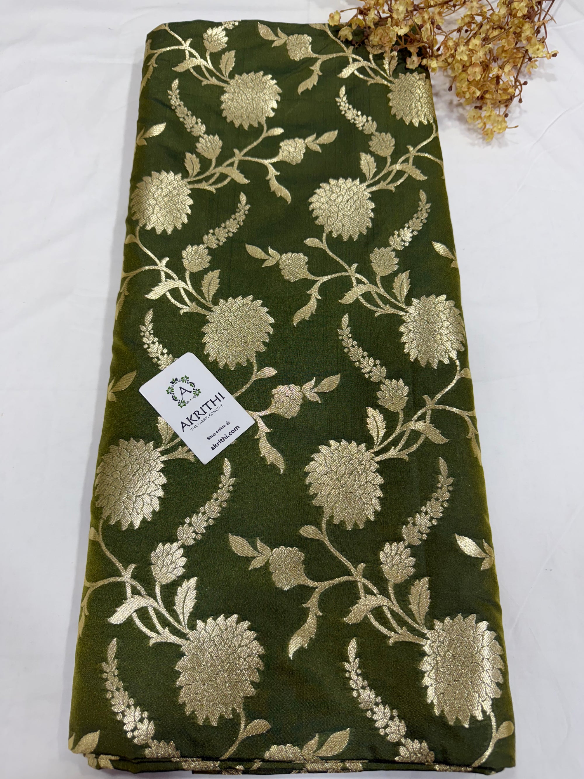 Pure Banarasi brocade fabric