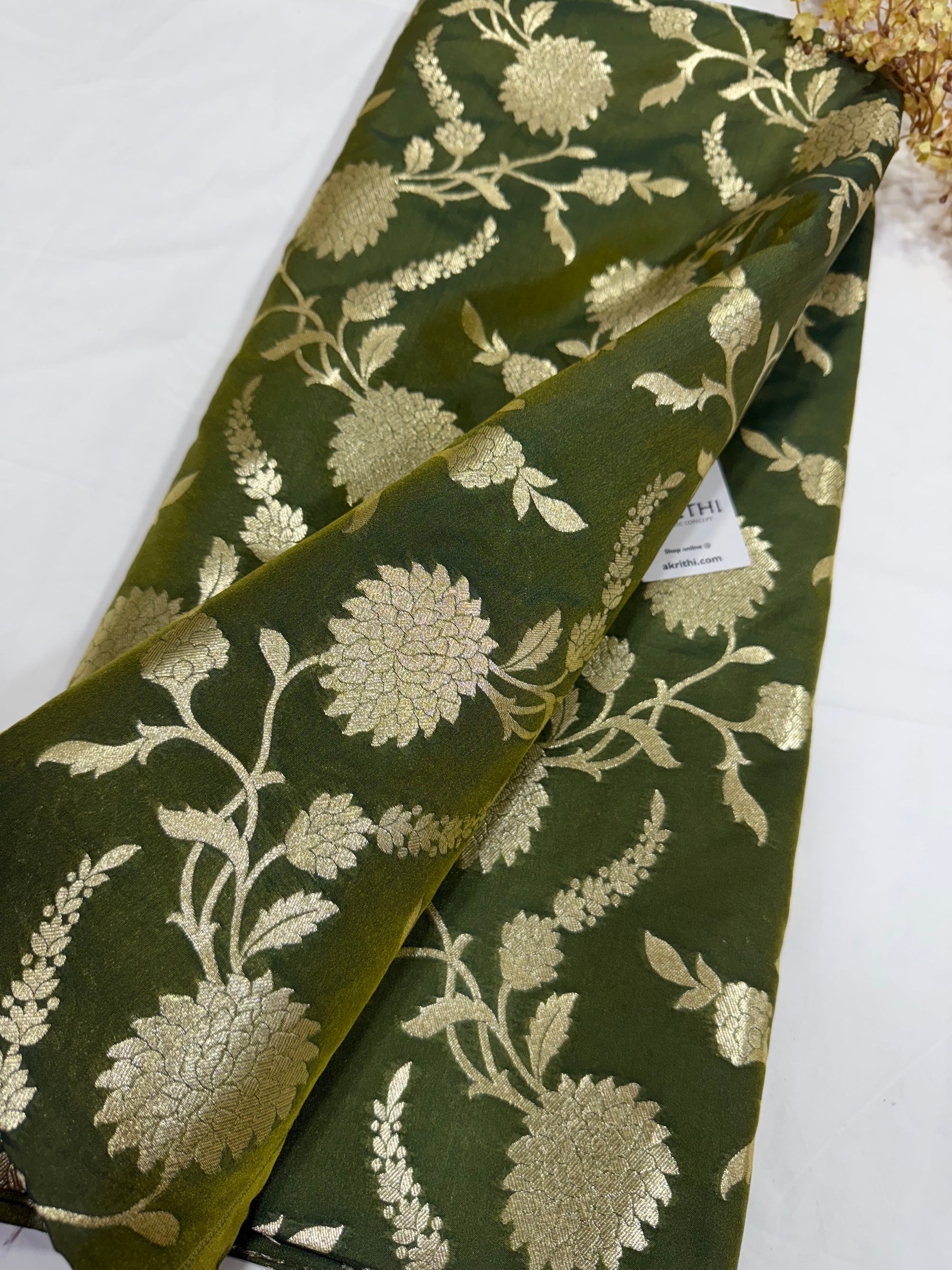 Pure Banarasi brocade fabric