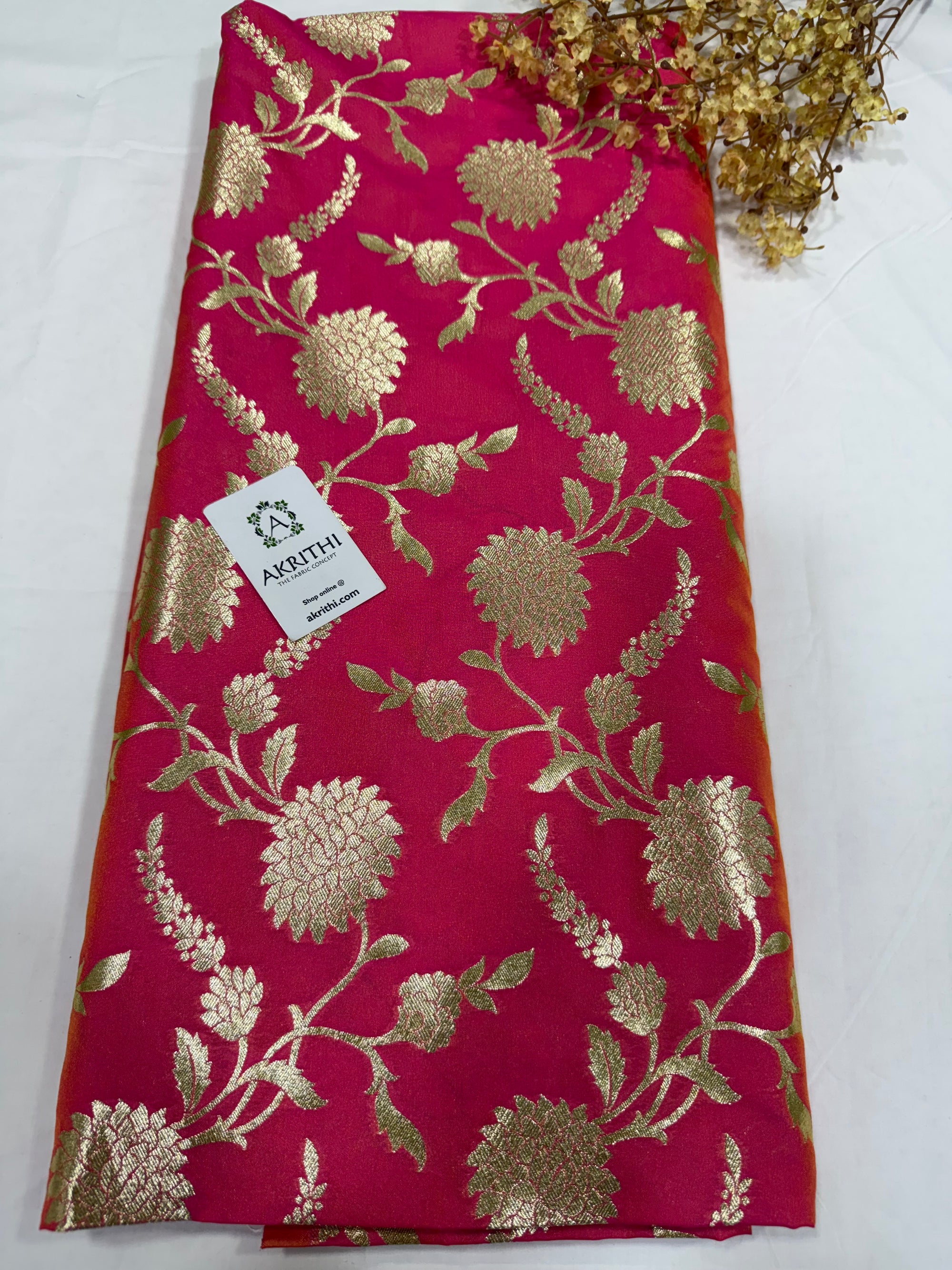 Pure Banarasi brocade fabric