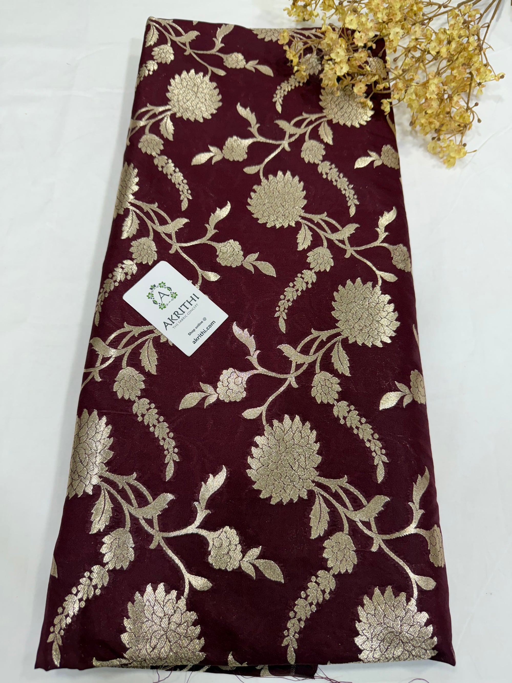 Pure Banarasi brocade fabric