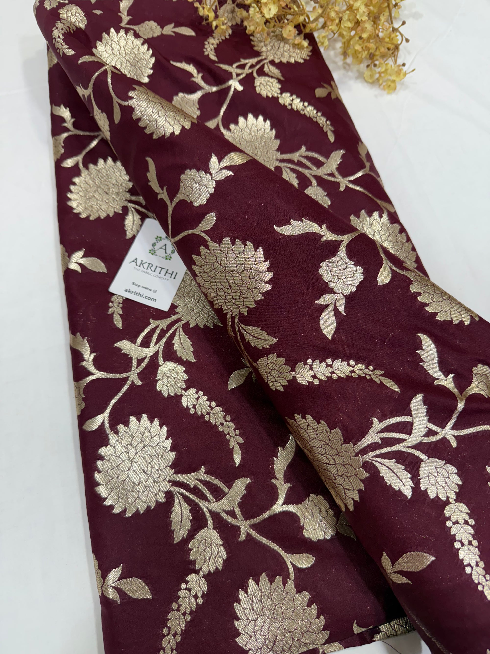 Pure Banarasi brocade fabric