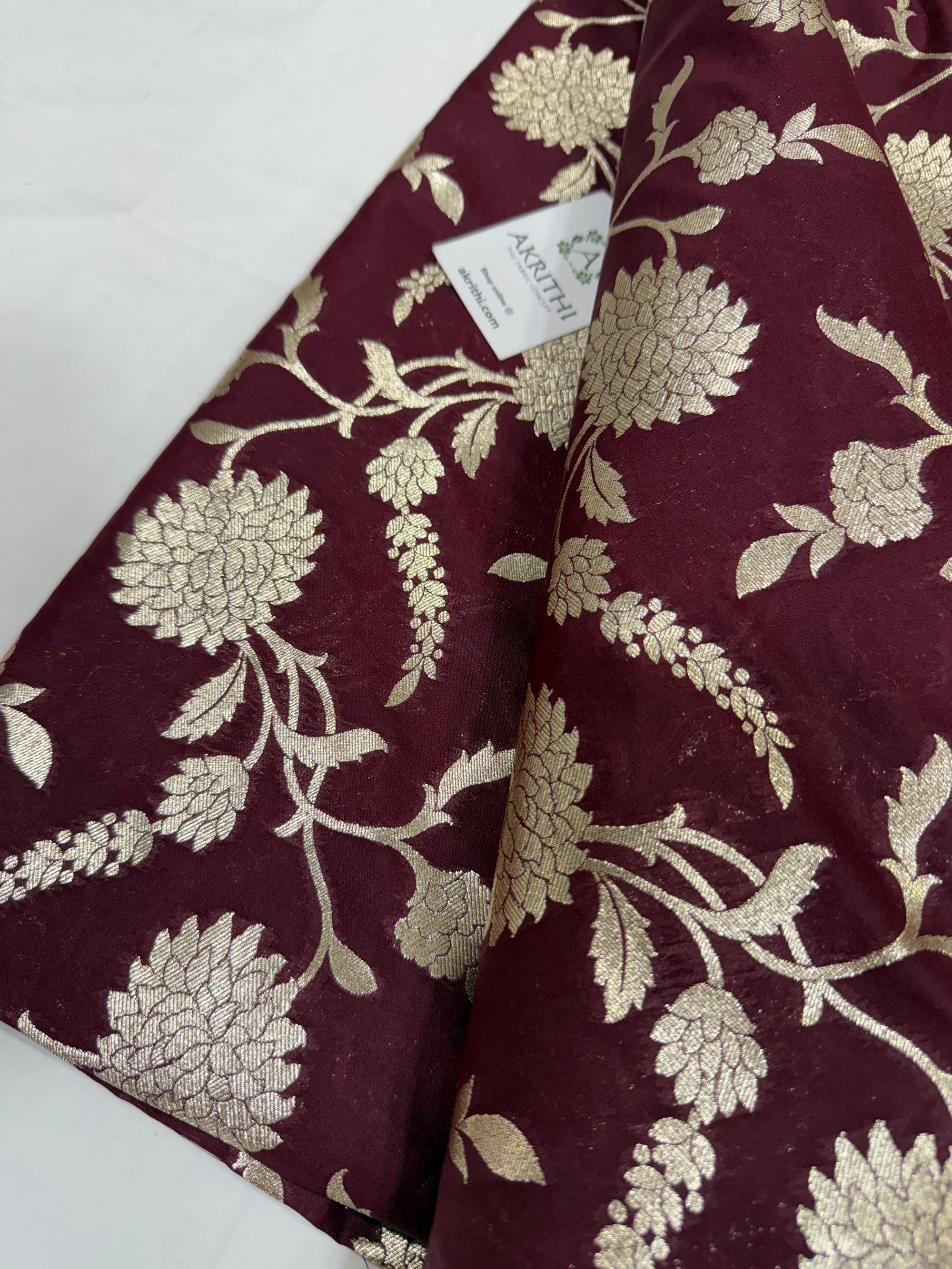 Pure Banarasi brocade fabric