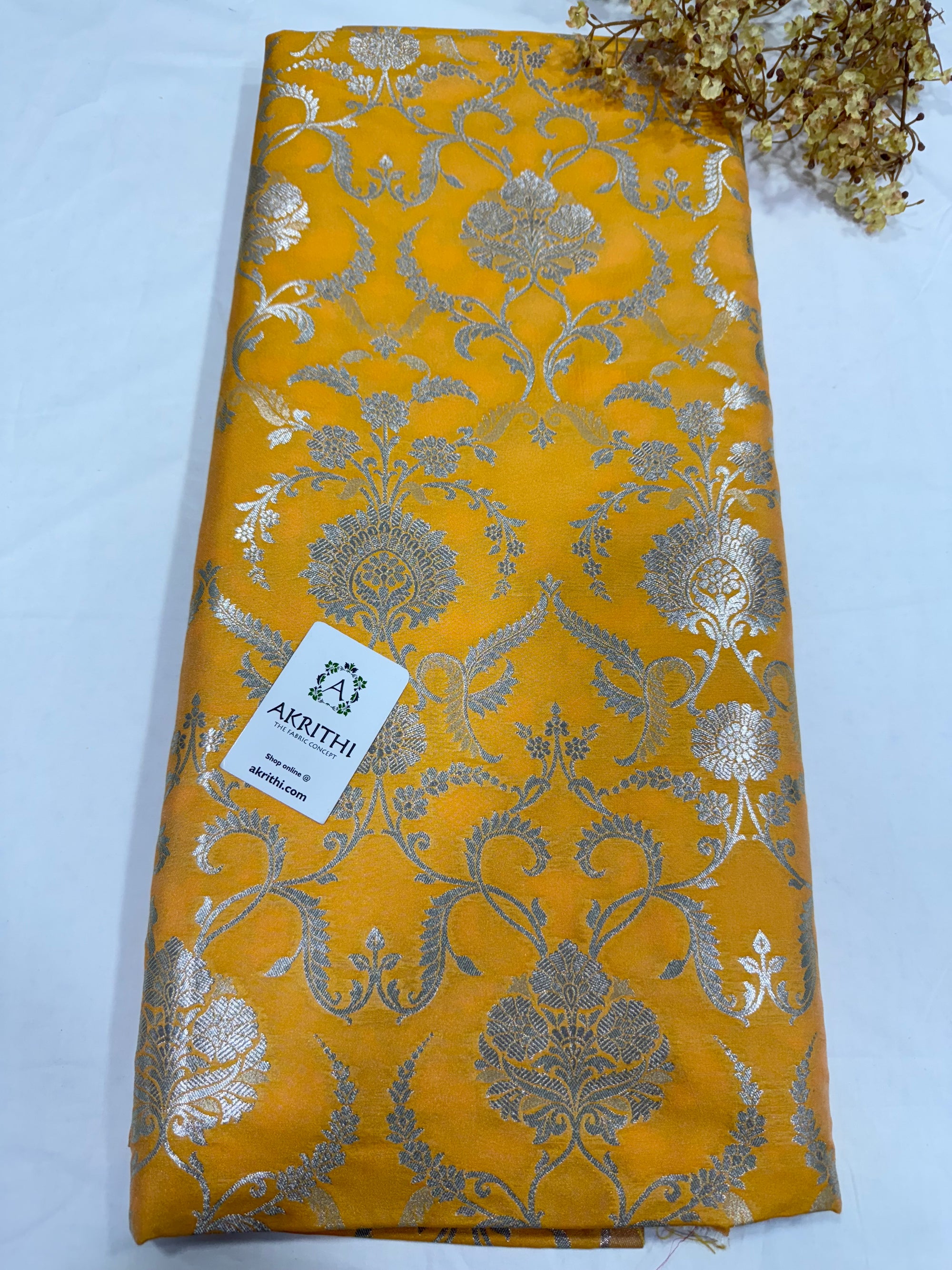 Pure Banarasi brocade fabric
