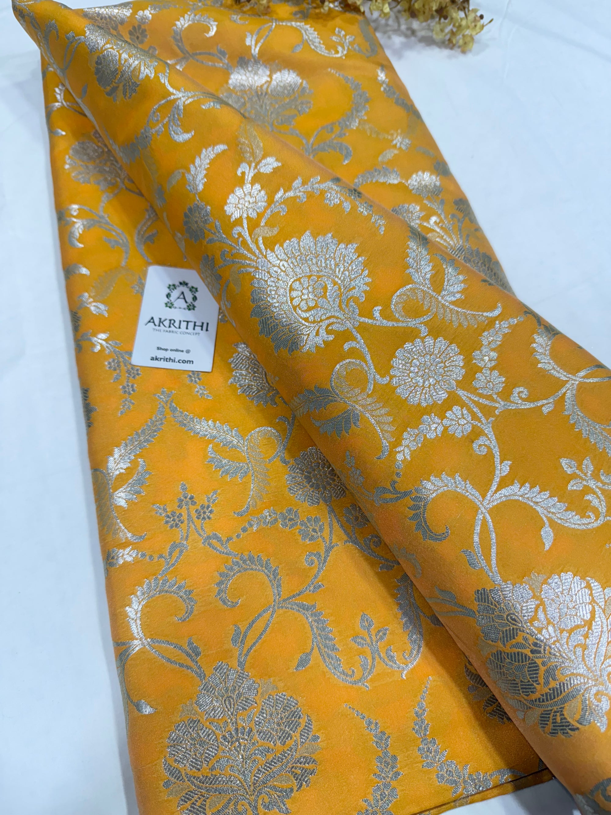 Pure Banarasi brocade fabric