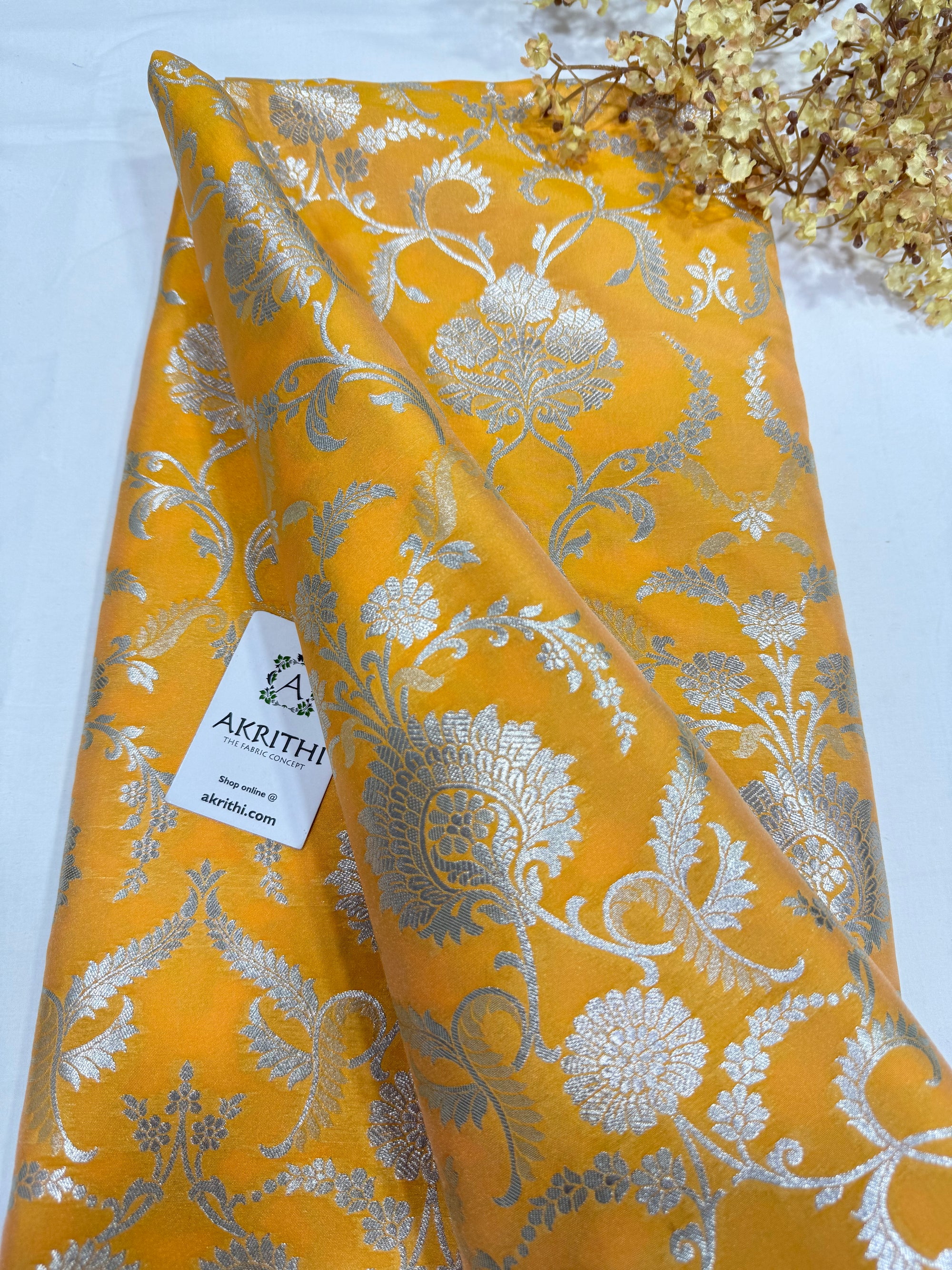 Pure Banarasi brocade fabric