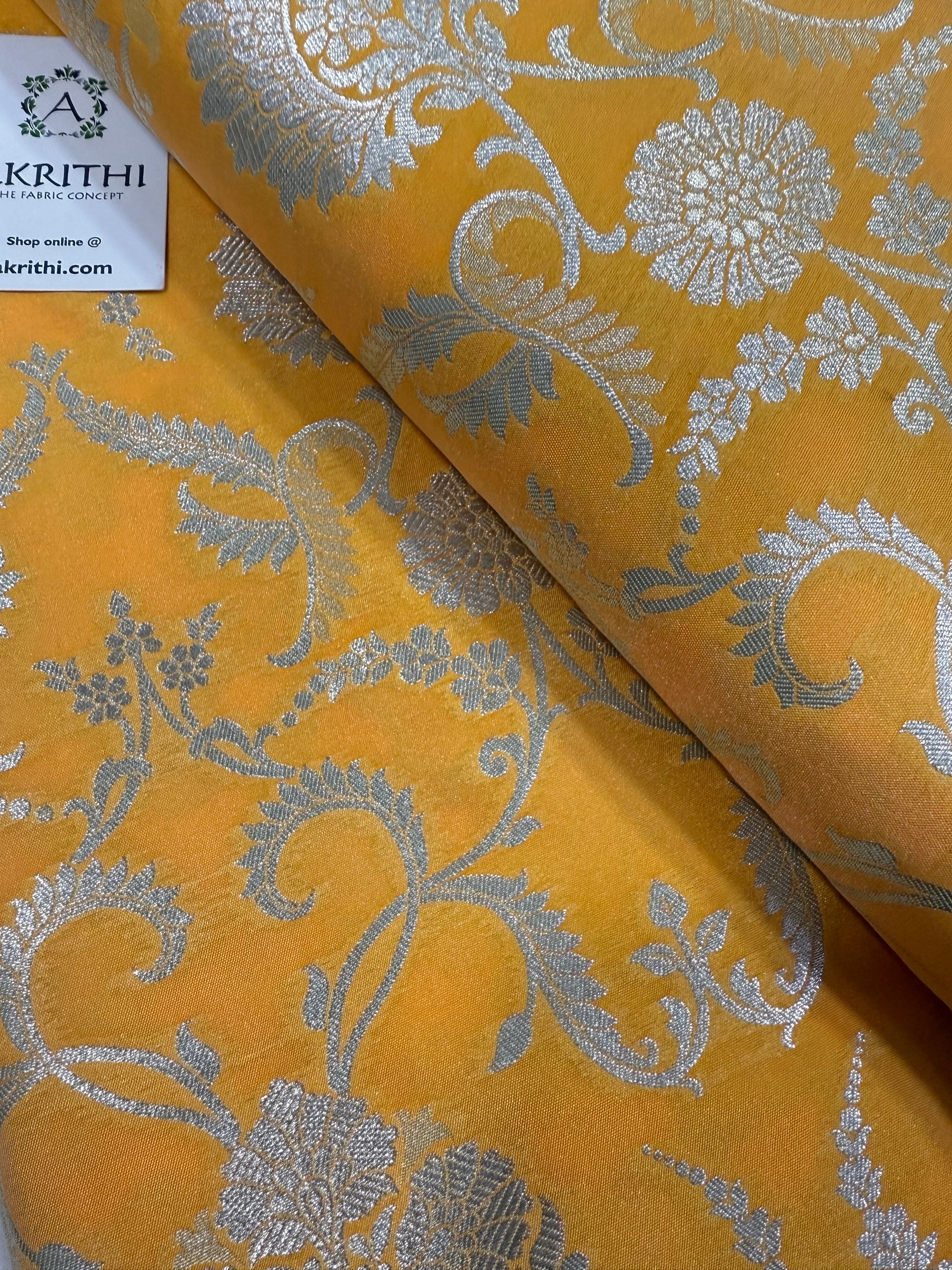 Pure Banarasi brocade fabric