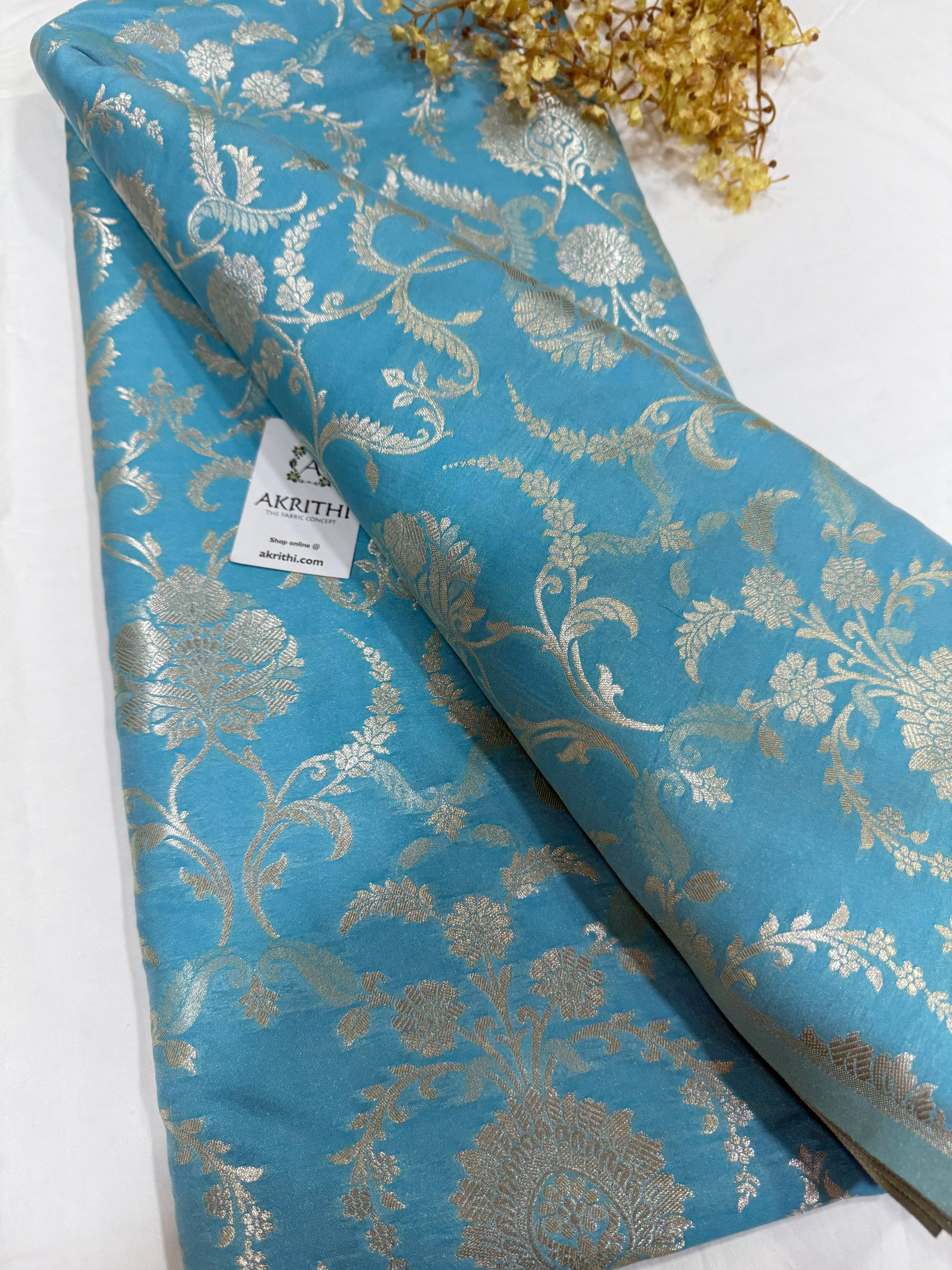 Pure Banarasi brocade fabric