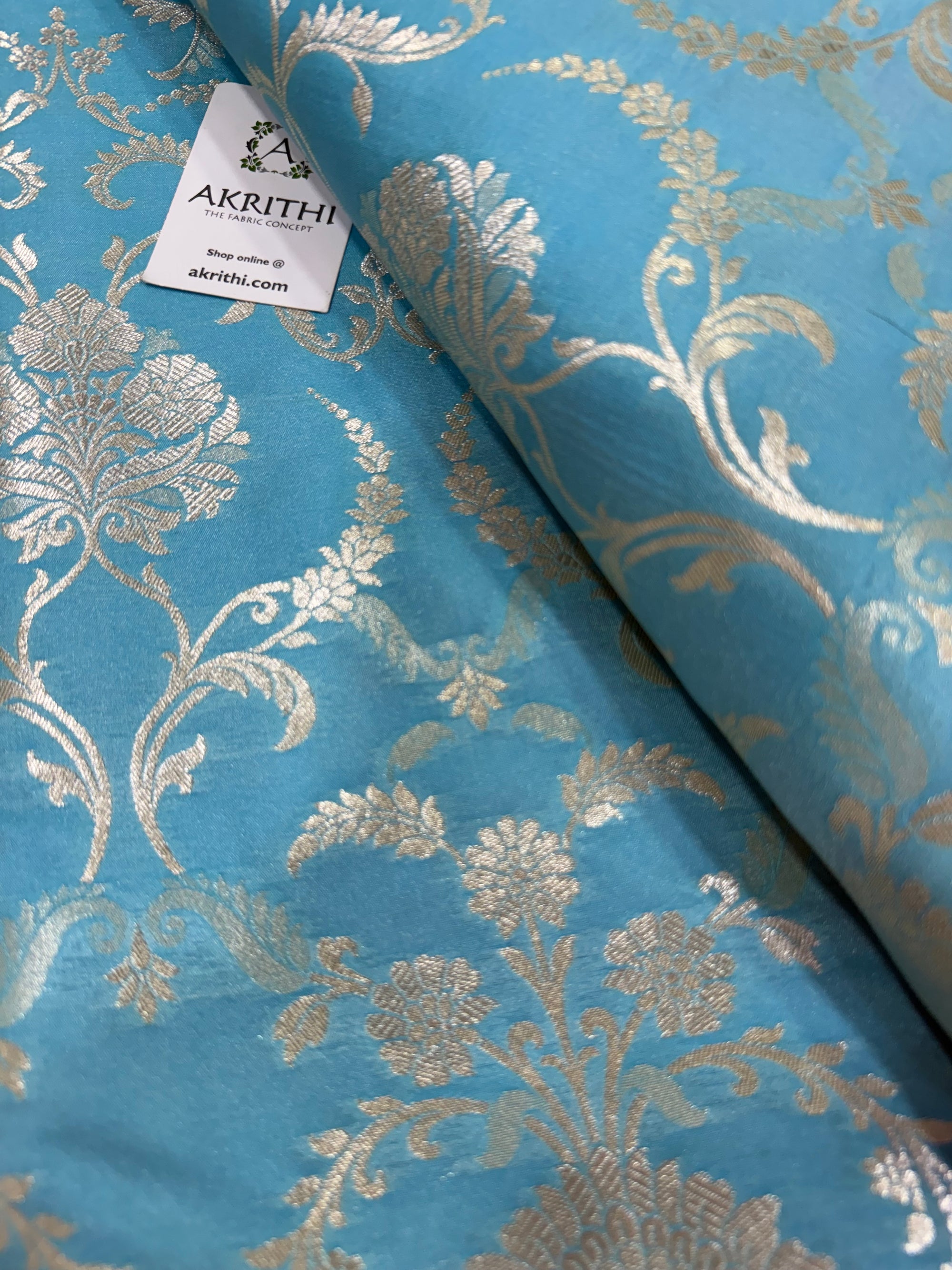Pure Banarasi brocade fabric