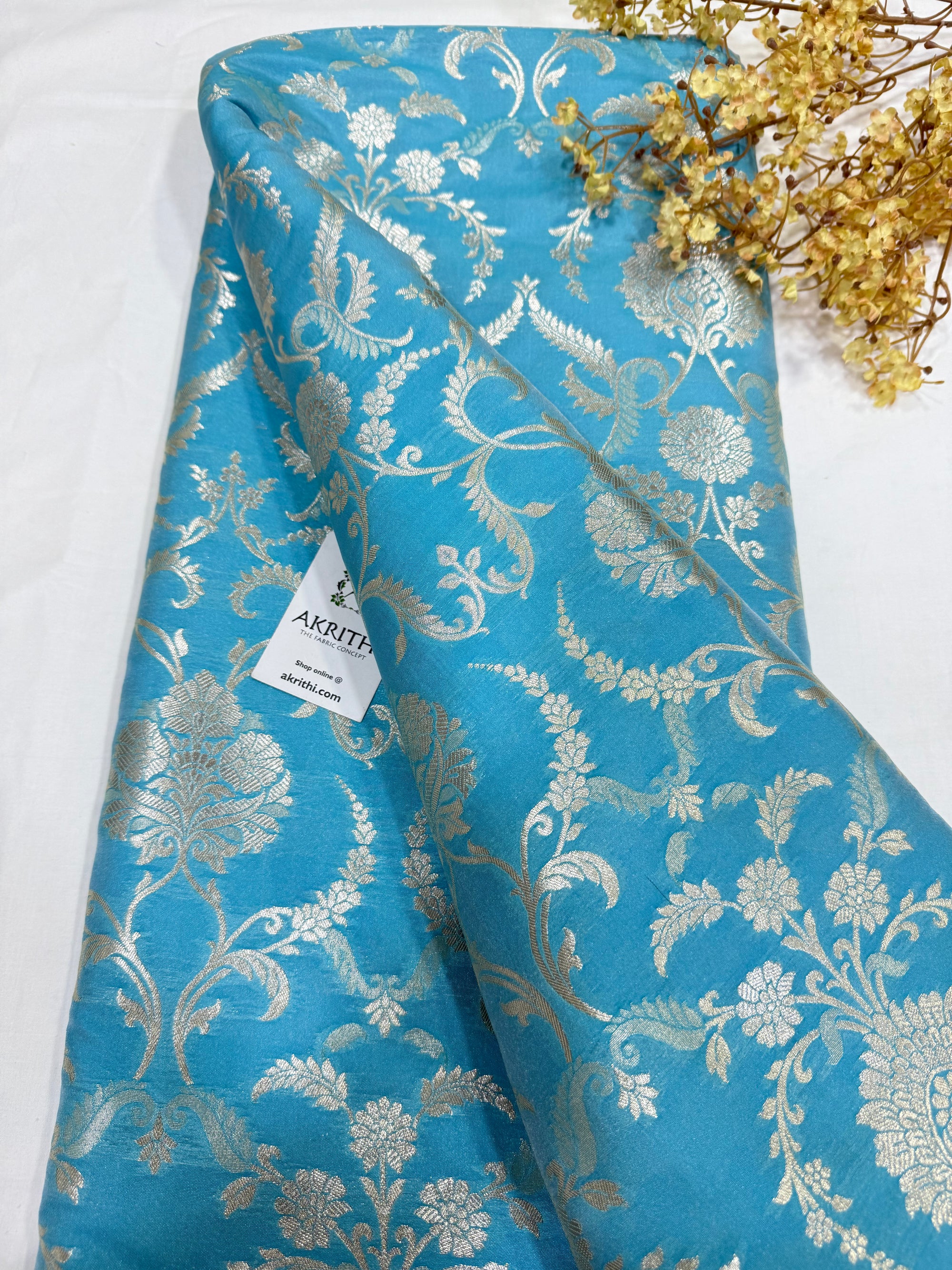 Pure Banarasi brocade fabric