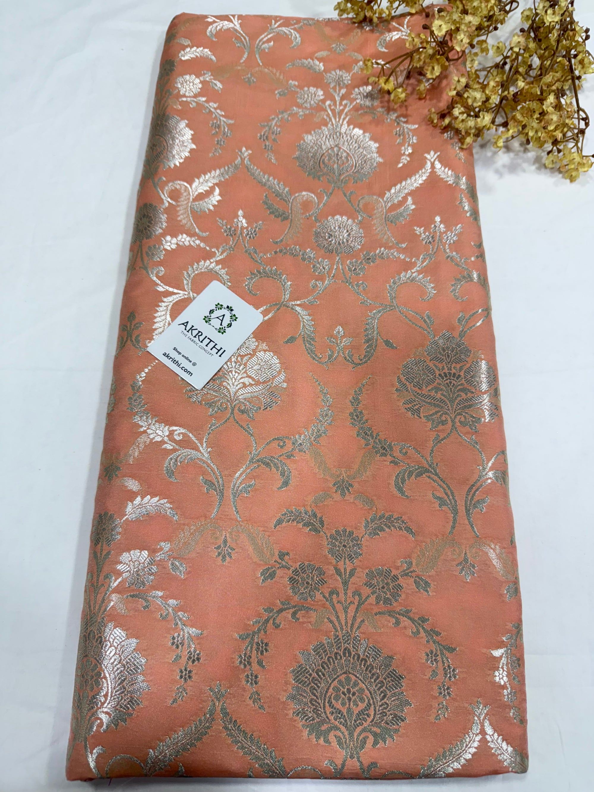 Pure Banarasi brocade fabric