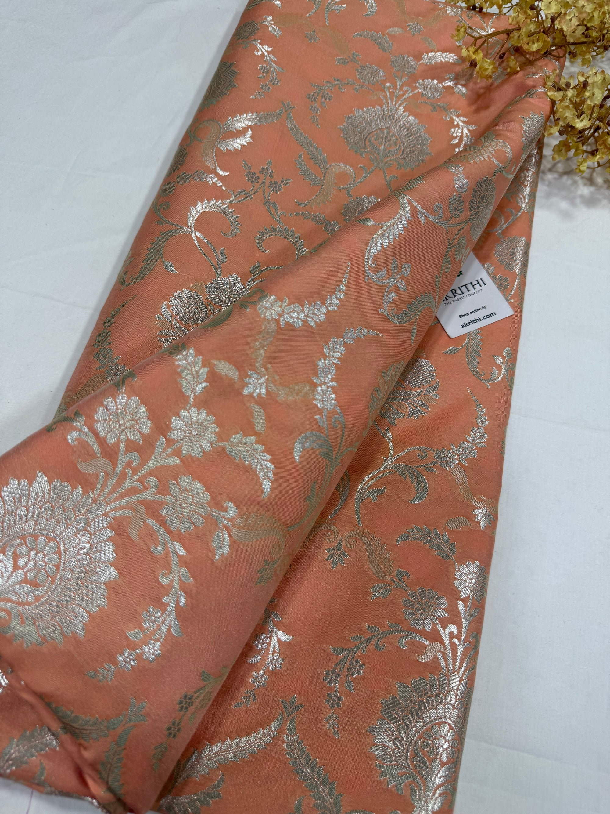 Pure Banarasi brocade fabric