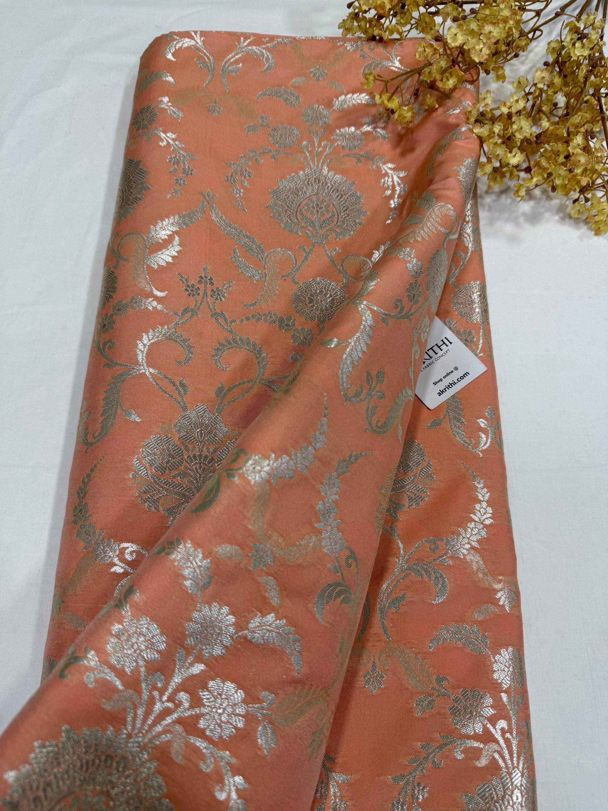 Pure Banarasi brocade fabric
