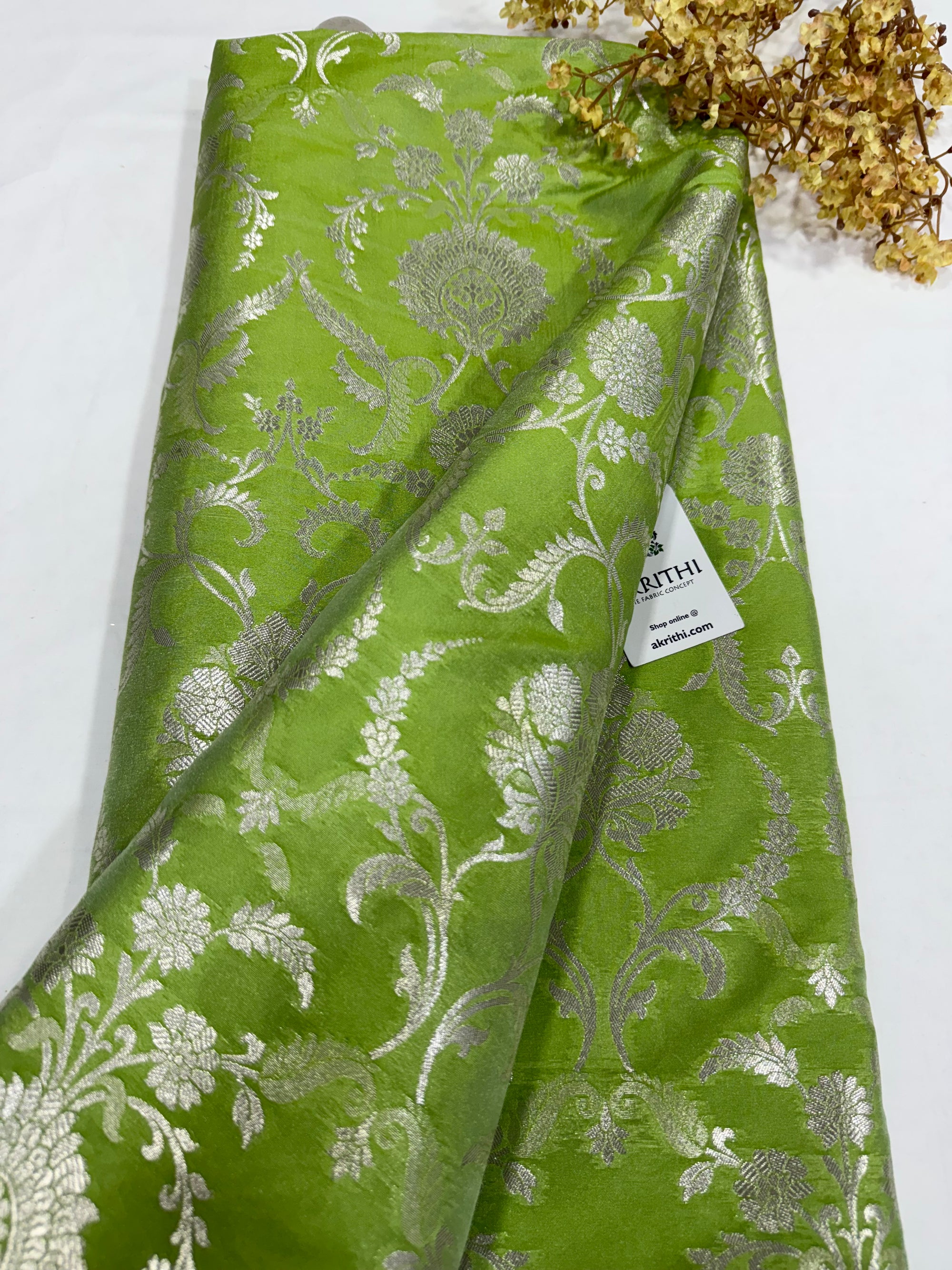 Pure Banarasi brocade fabric