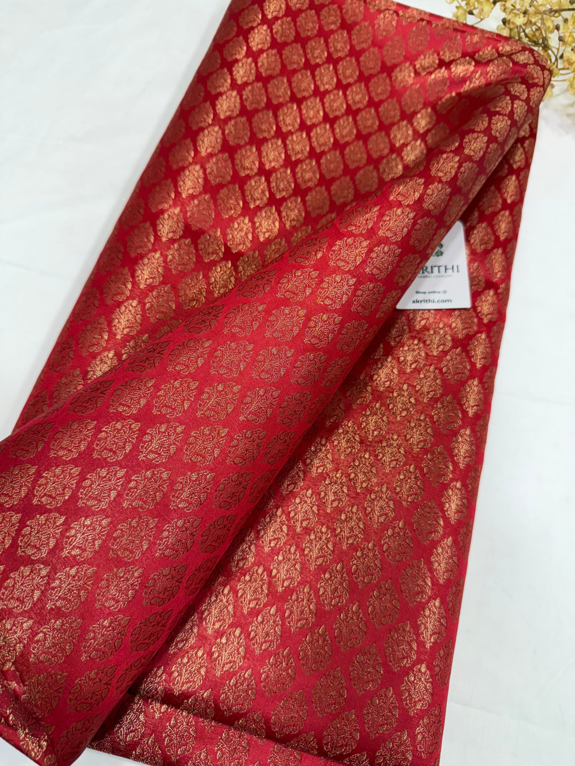 Pure Banarasi tissue brocade fabric