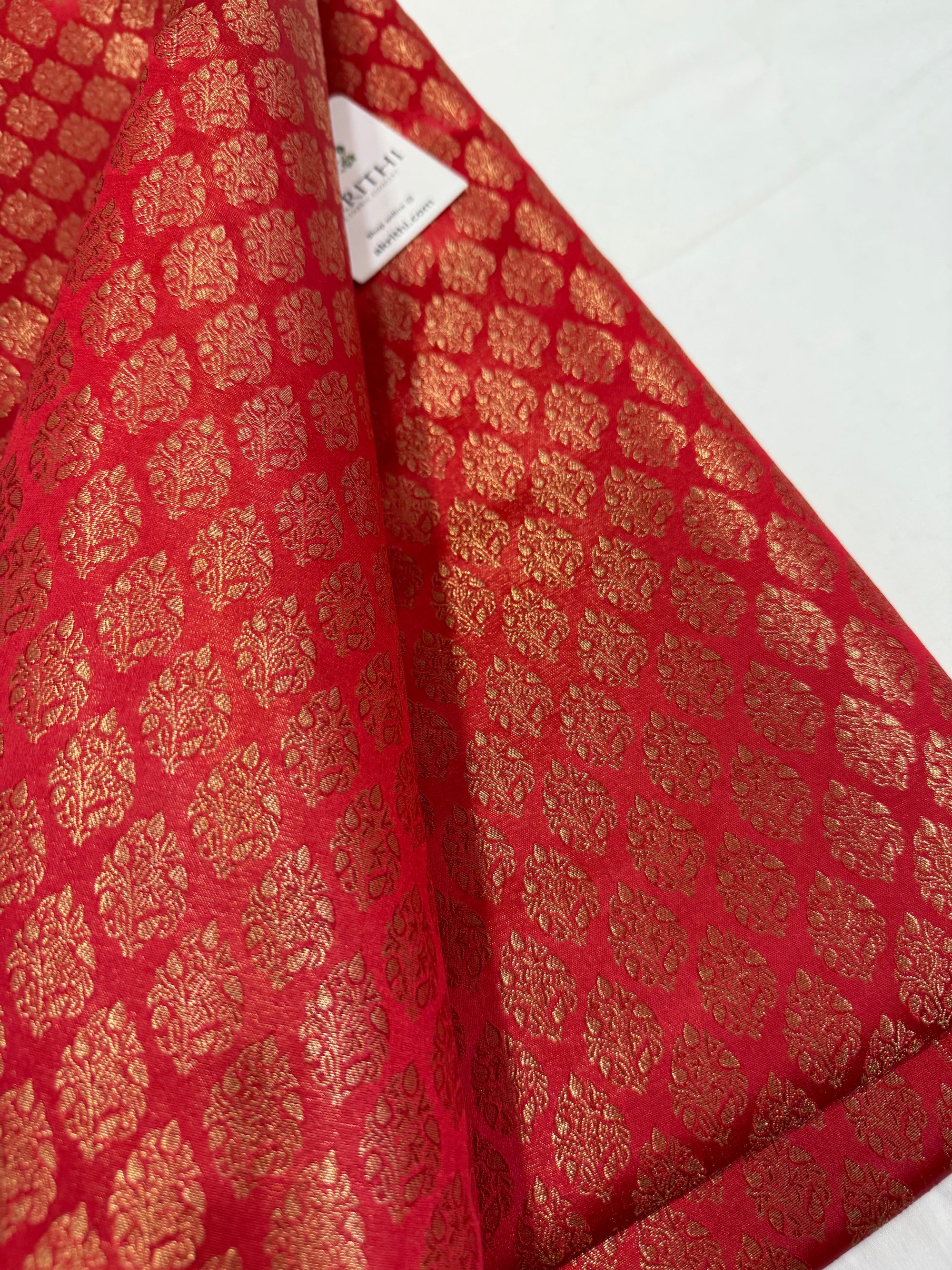 Pure Banarasi tissue brocade fabric
