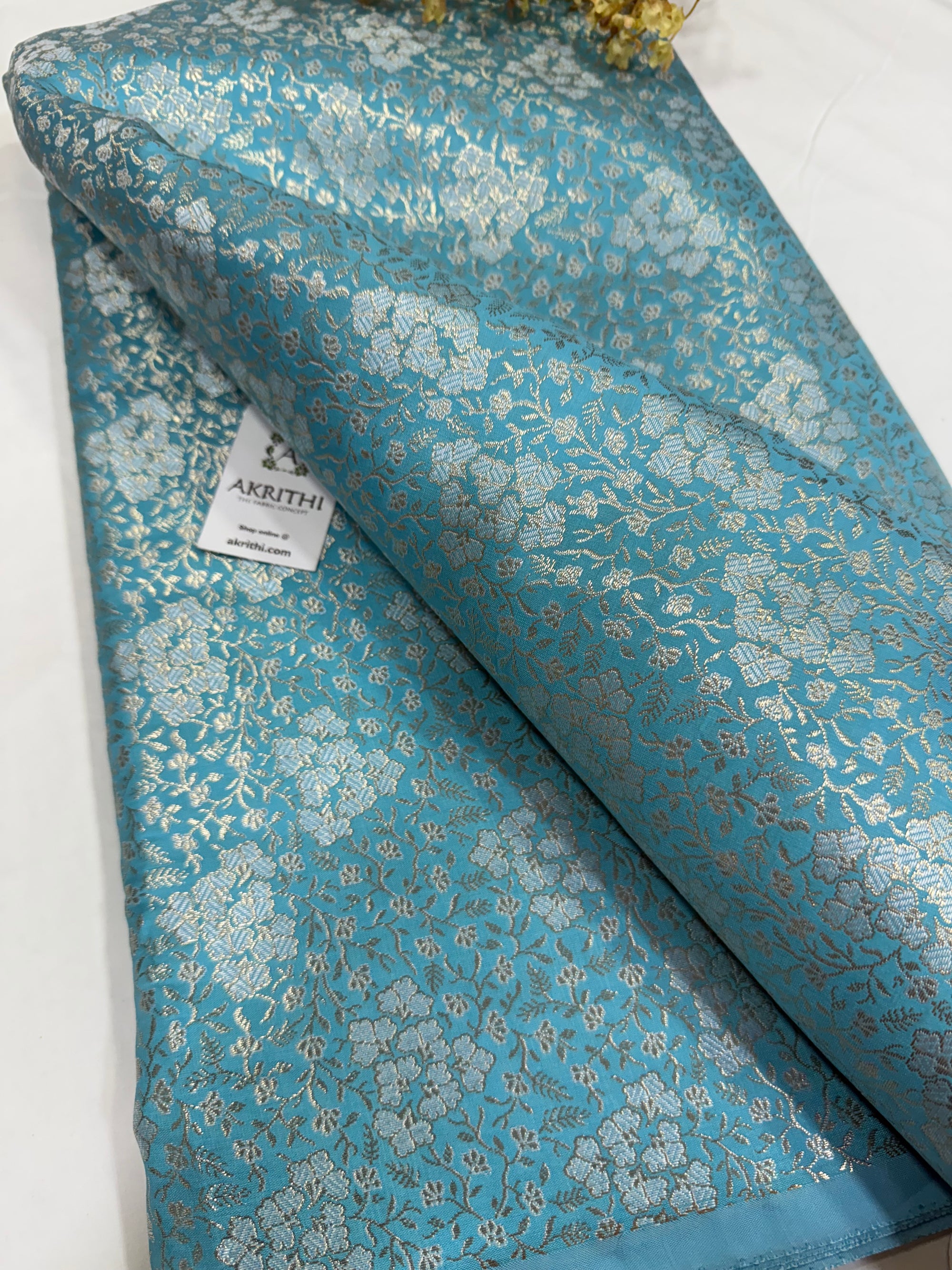 Pure Banarasi brocade fabric
