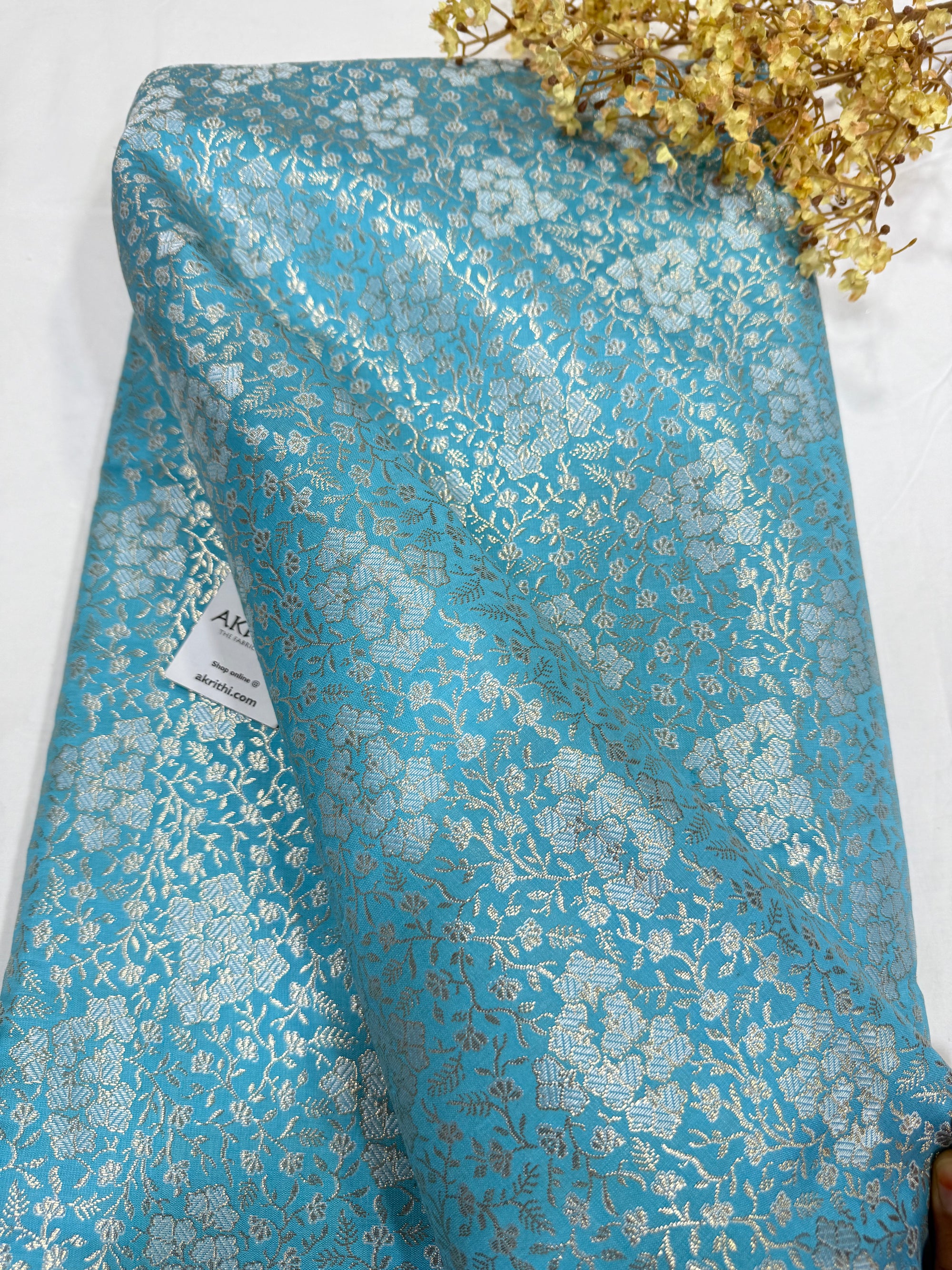 Pure Banarasi brocade fabric