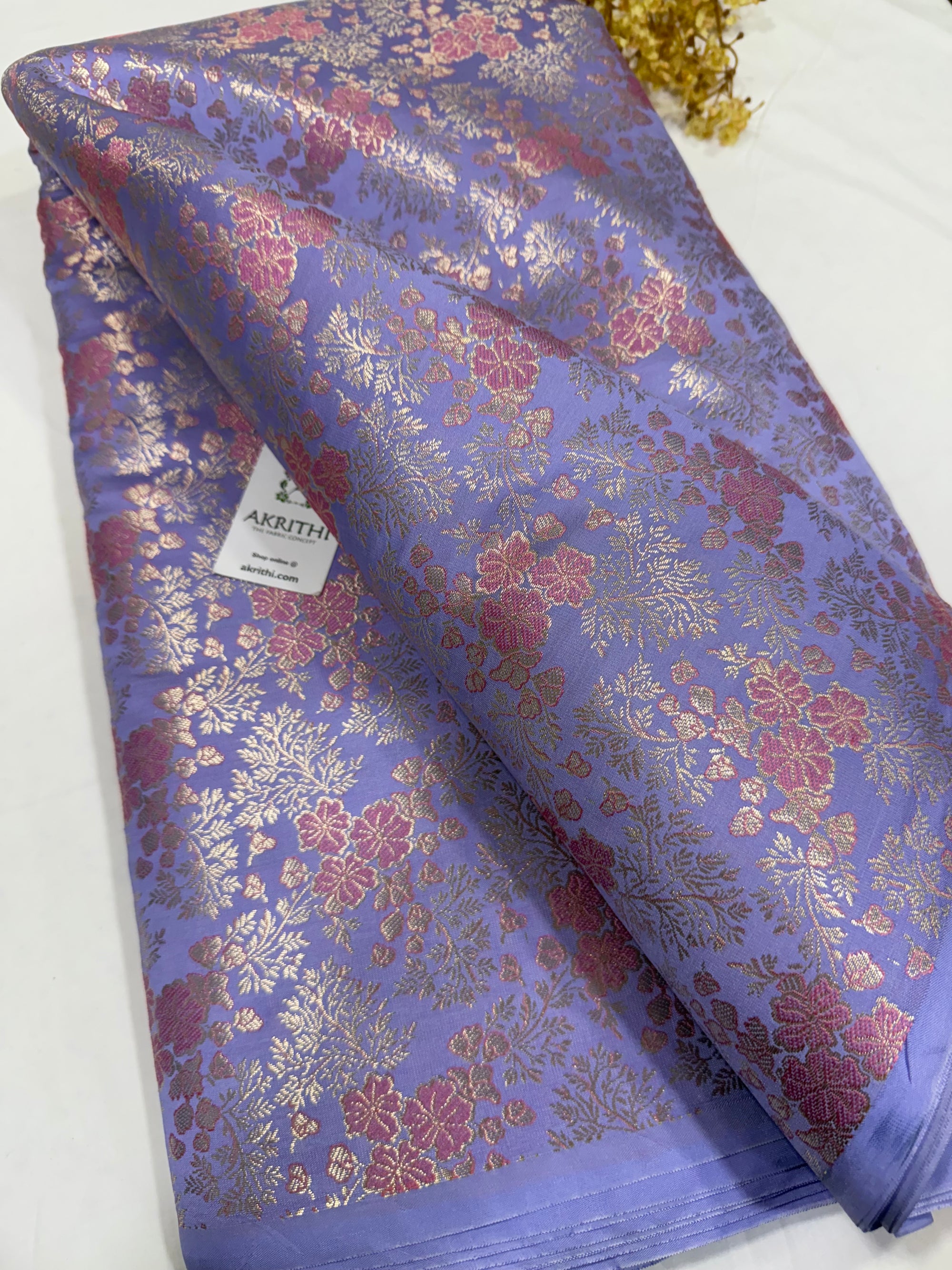 Pure Banarasi brocade fabric