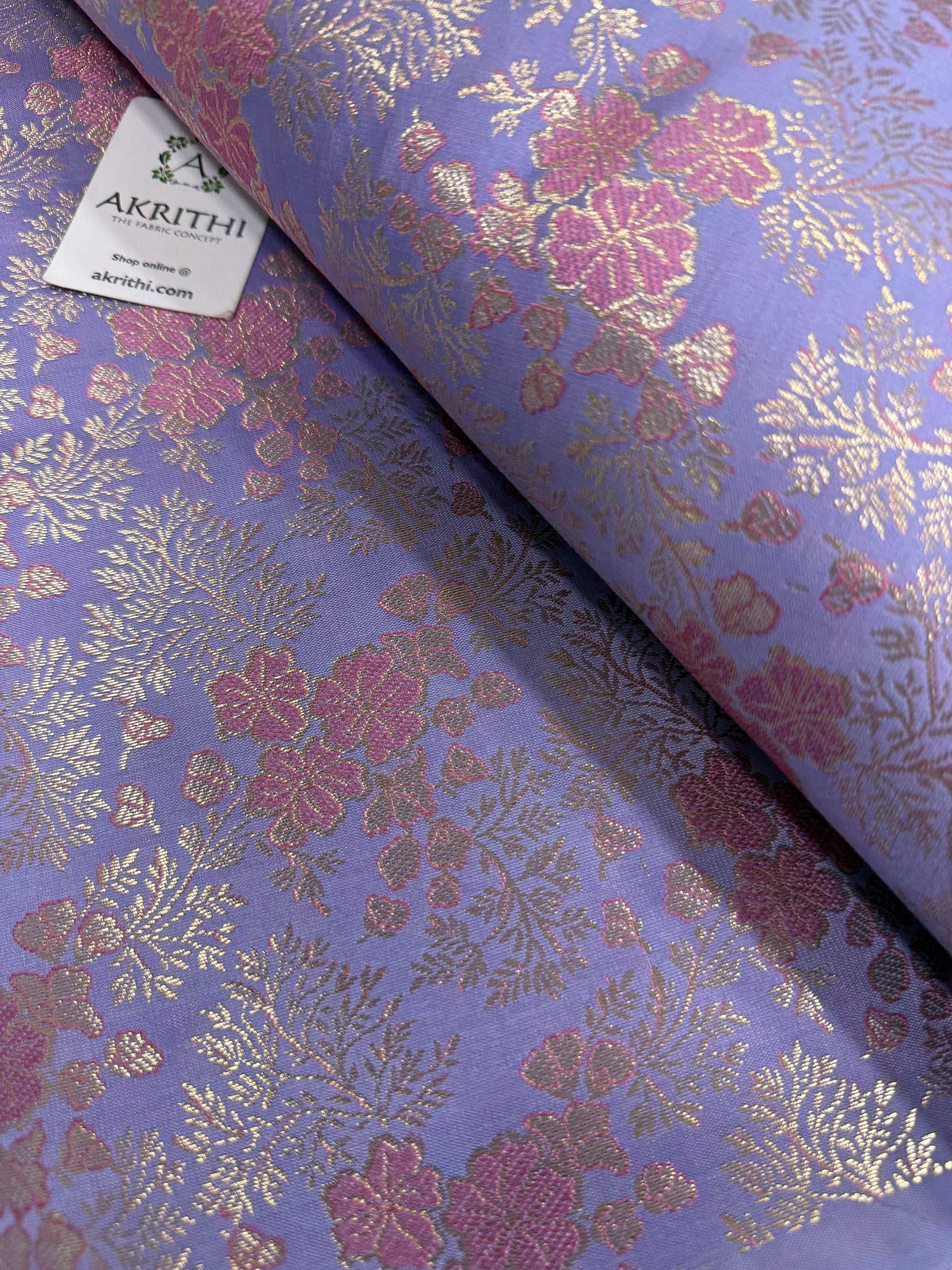 Pure Banarasi brocade fabric