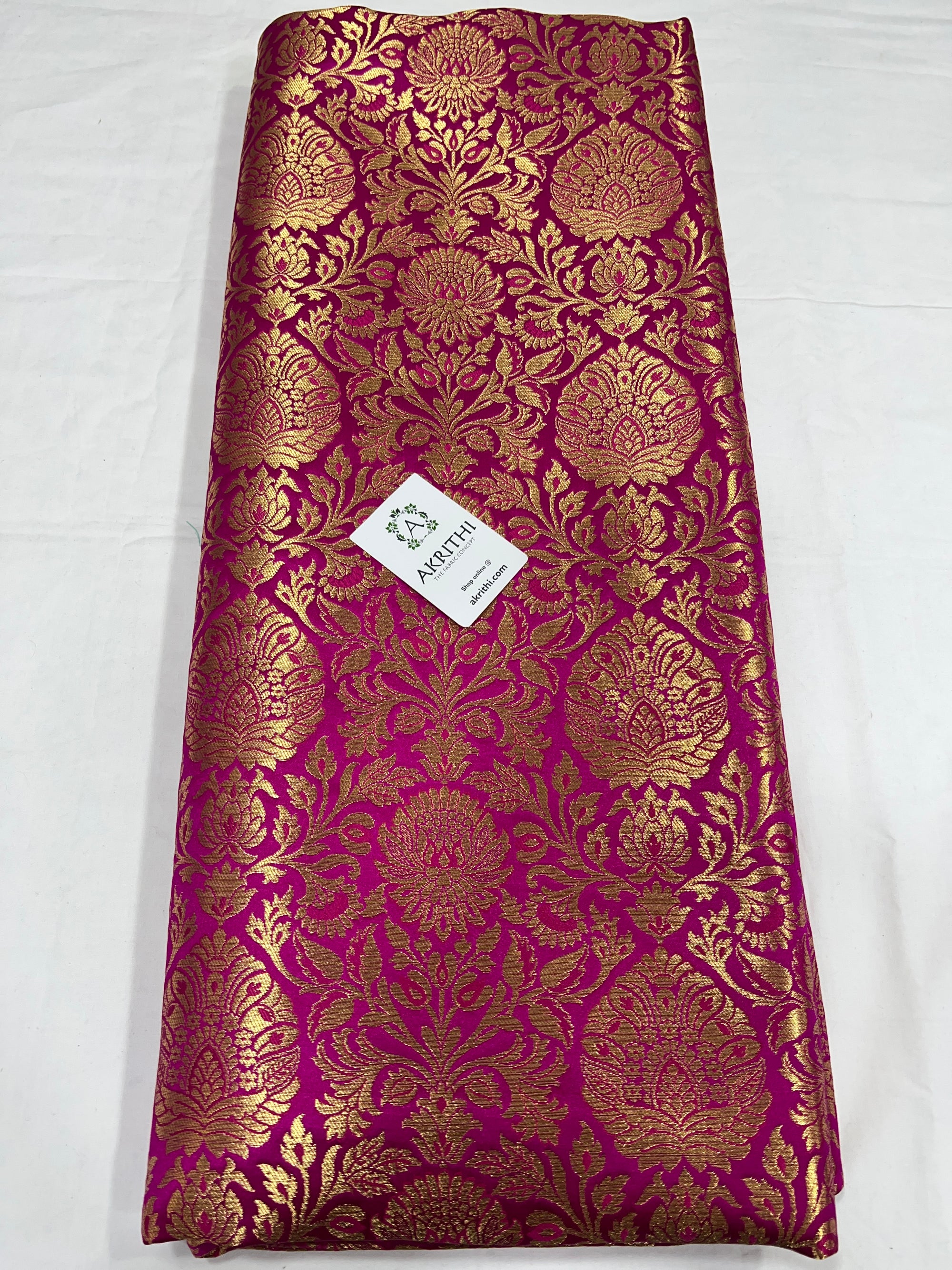 Pure Banarasi brocade fabric 1 METER CUT