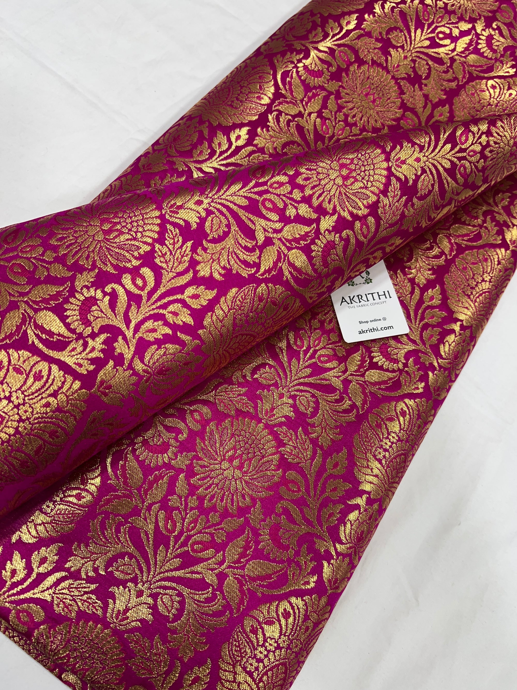 Pure Banarasi brocade fabric 1 METER CUT