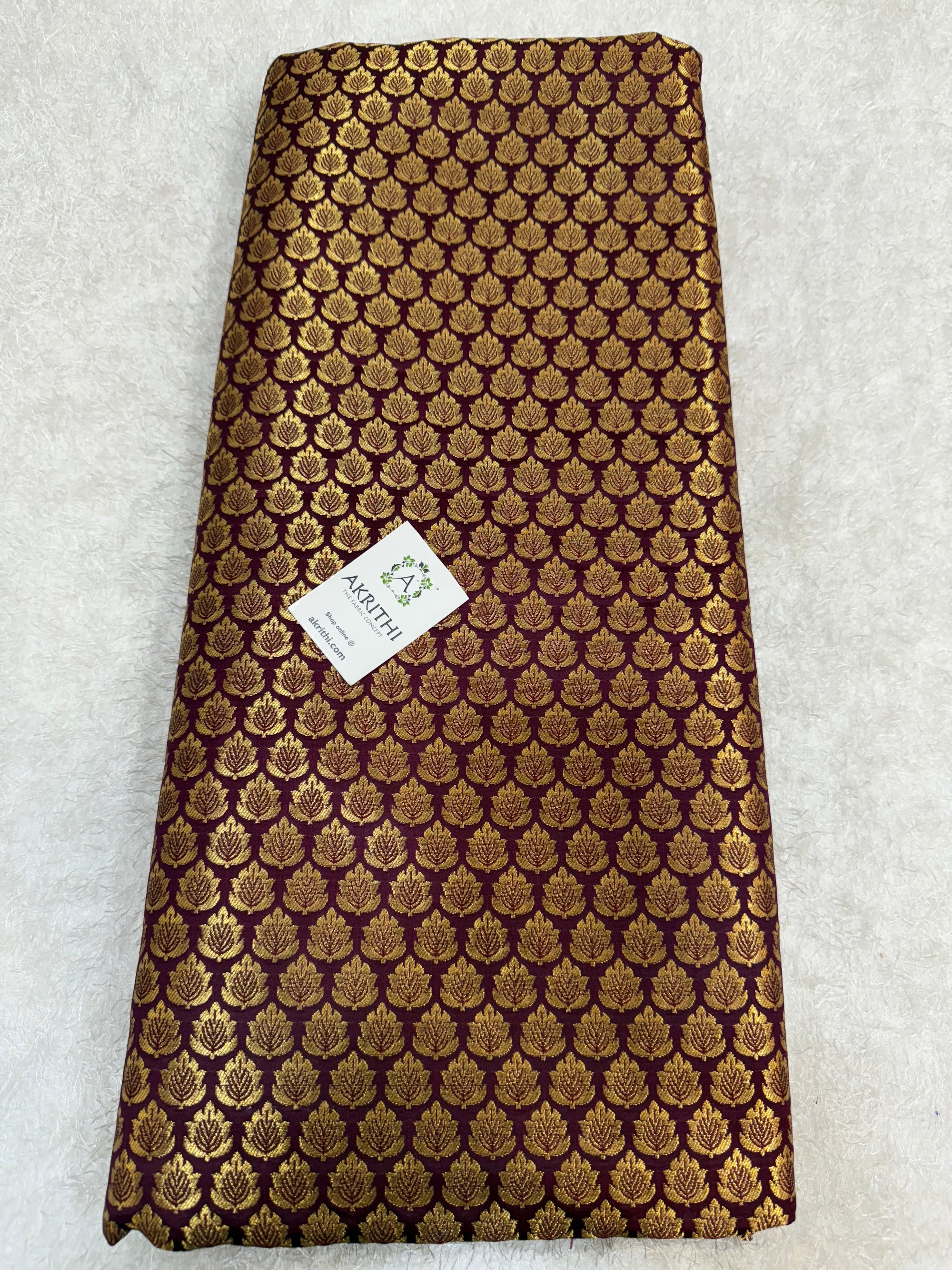 Pure Banarasi brocade fabric