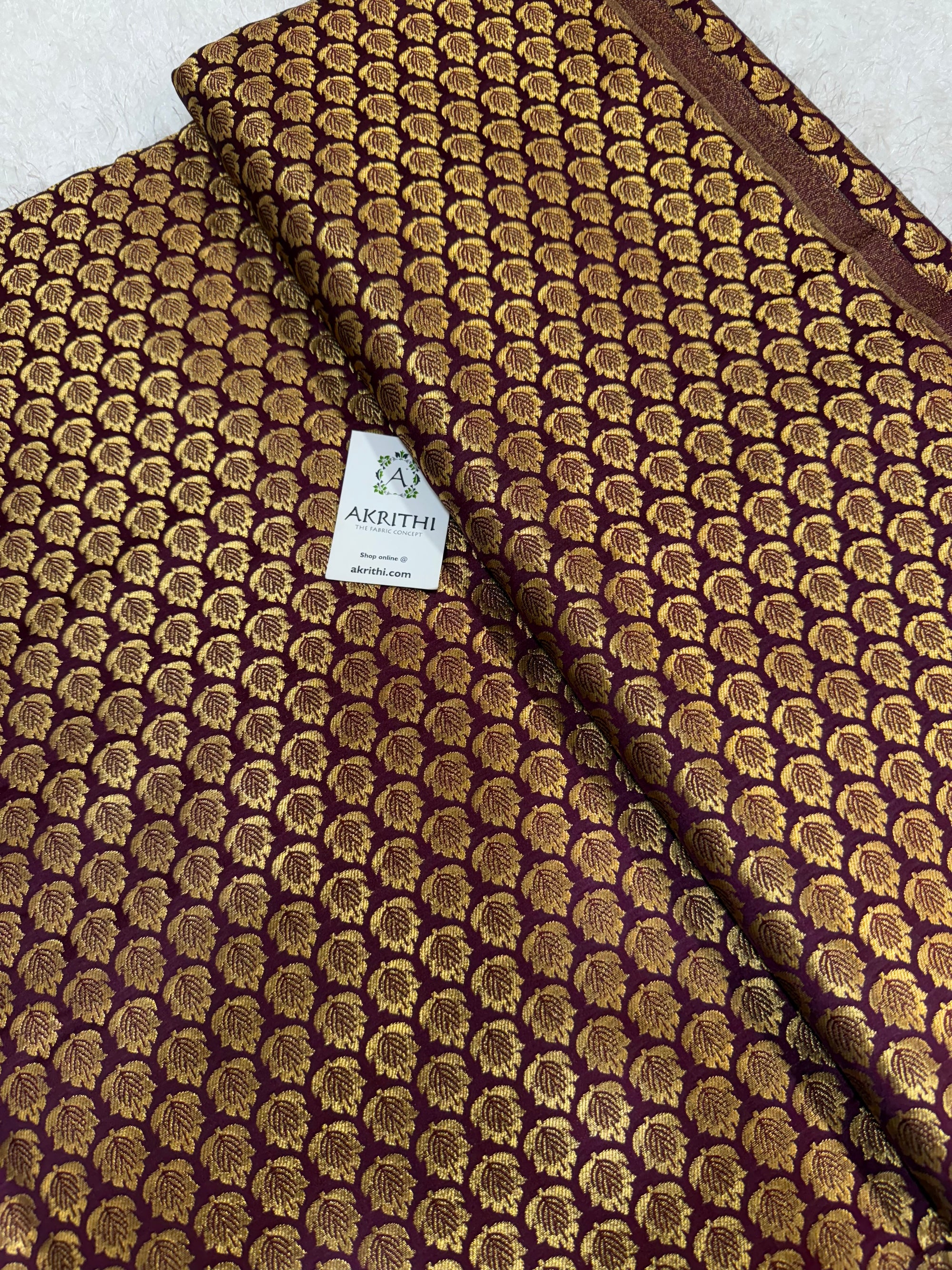 Pure Banarasi brocade fabric