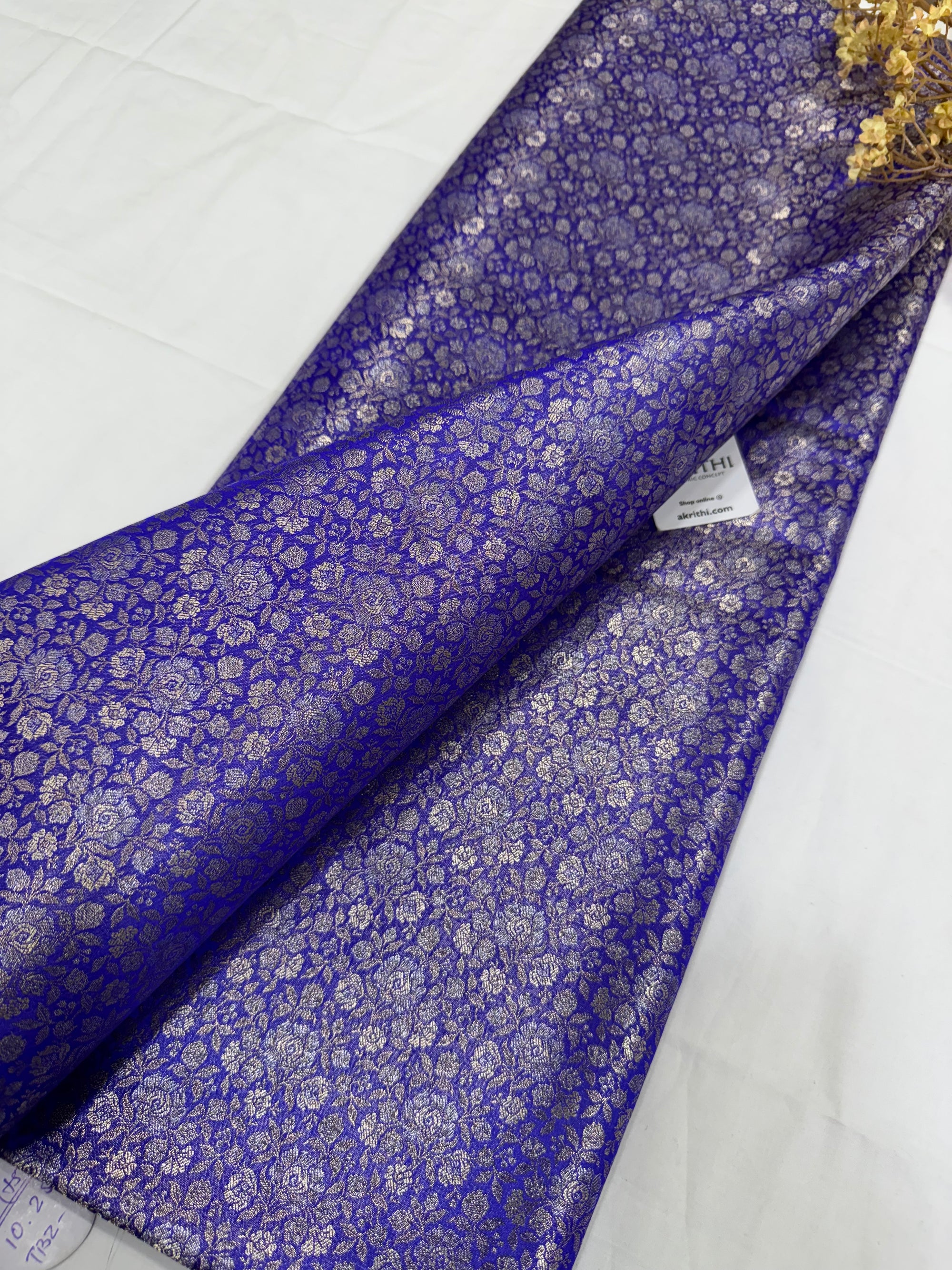 Pure Banarasi brocade fabric