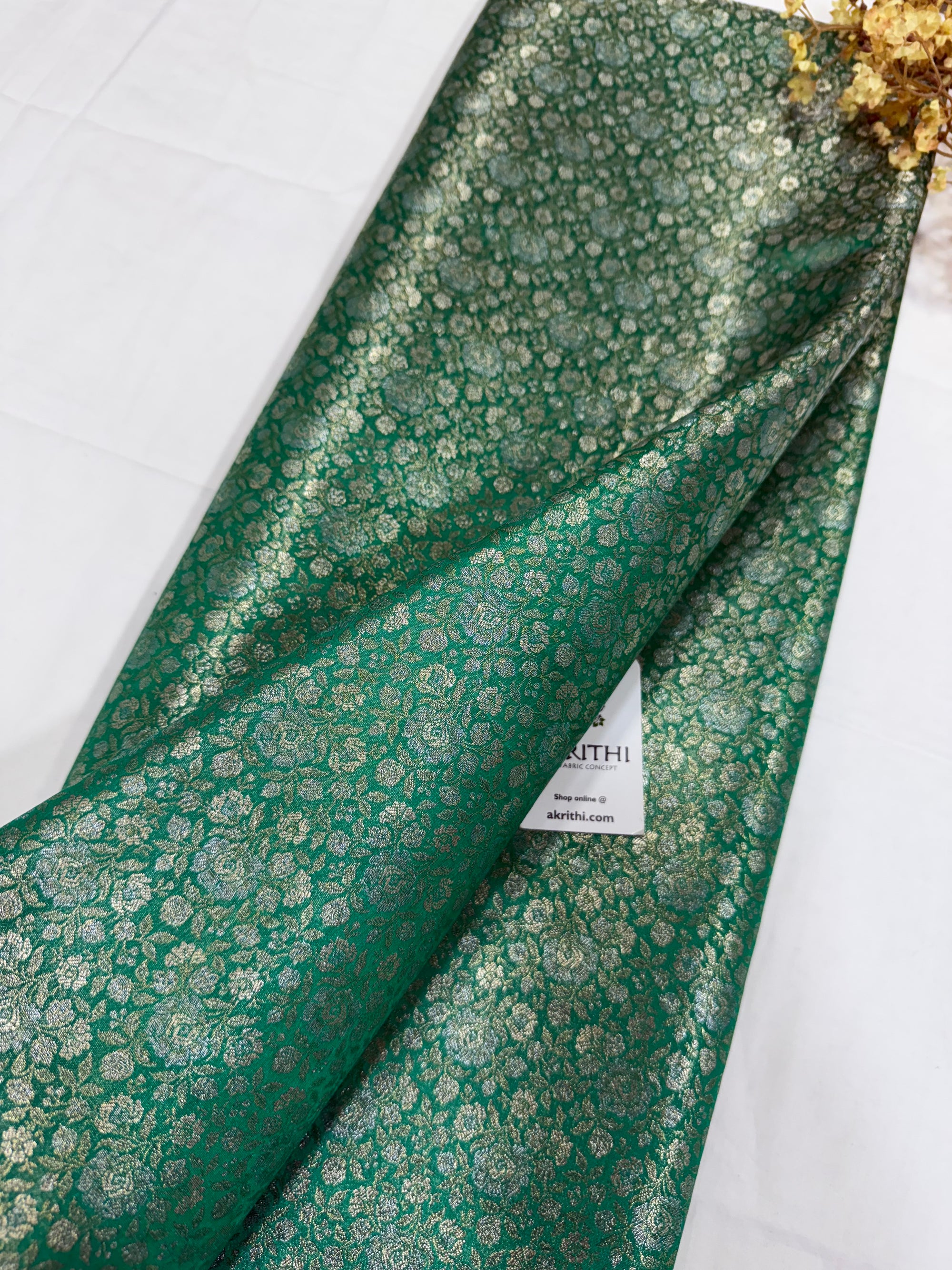 Pure Banarasi brocade fabric