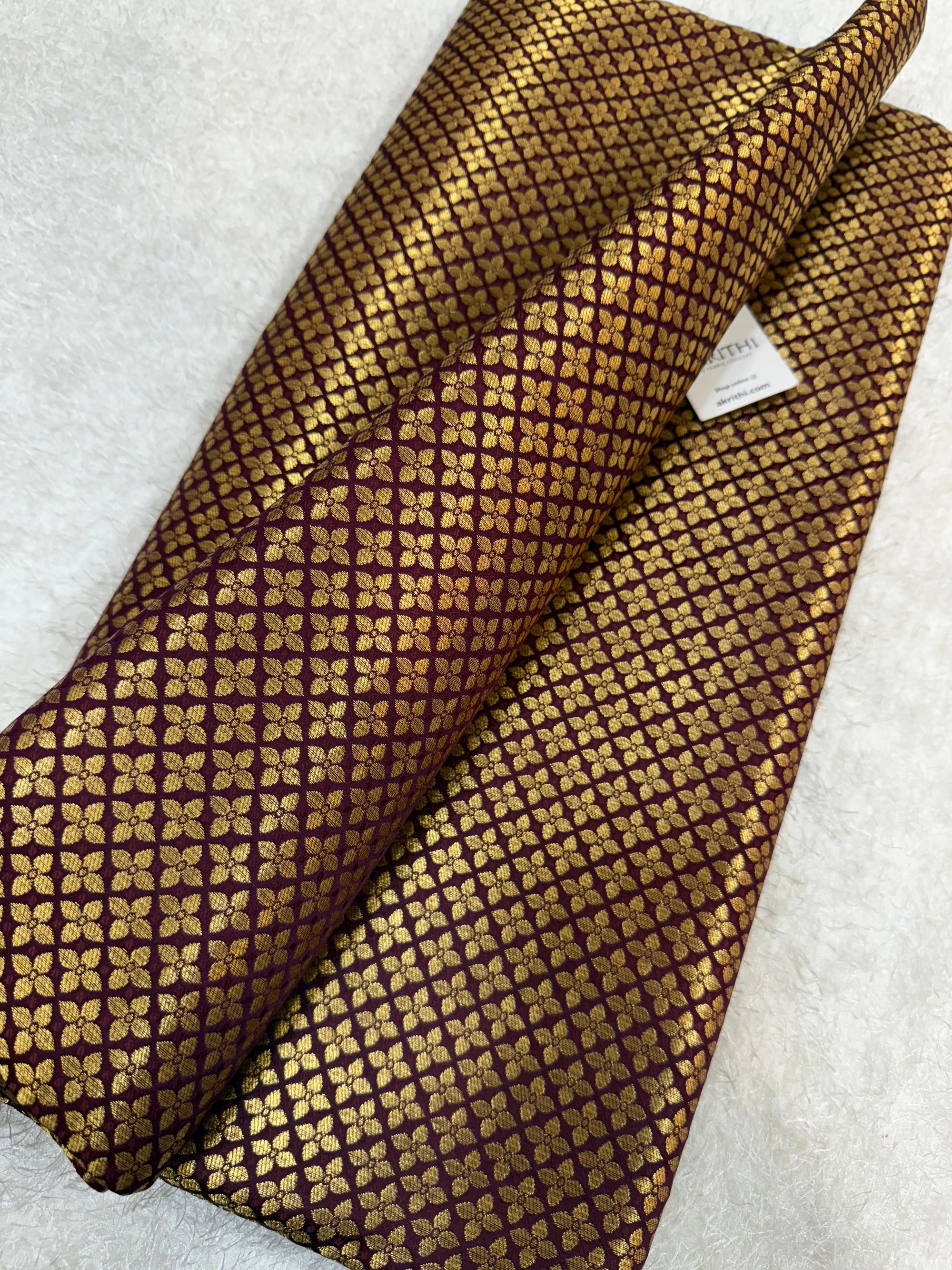 Pure Banarasi brocade fabric