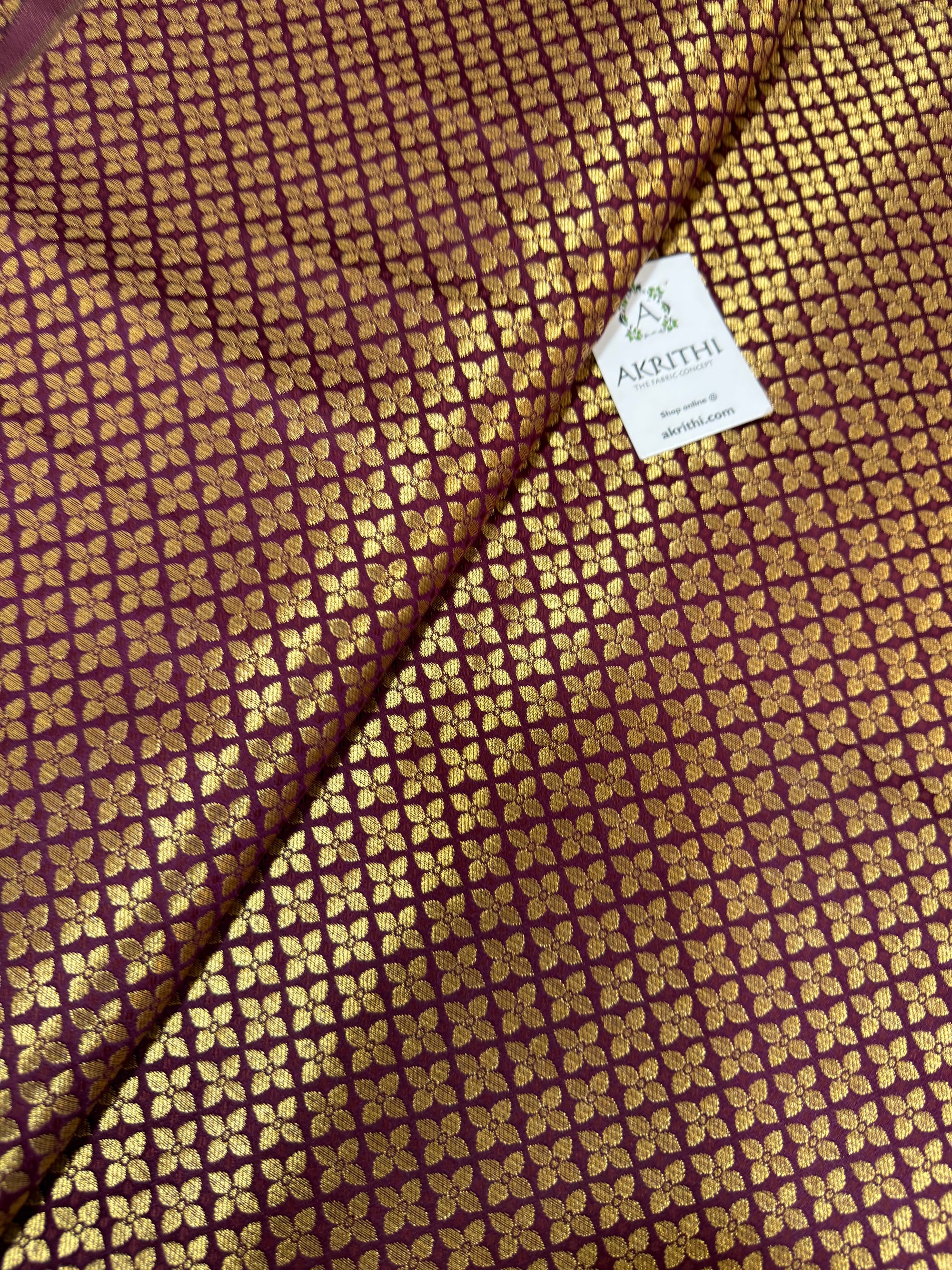 Pure Banarasi brocade fabric