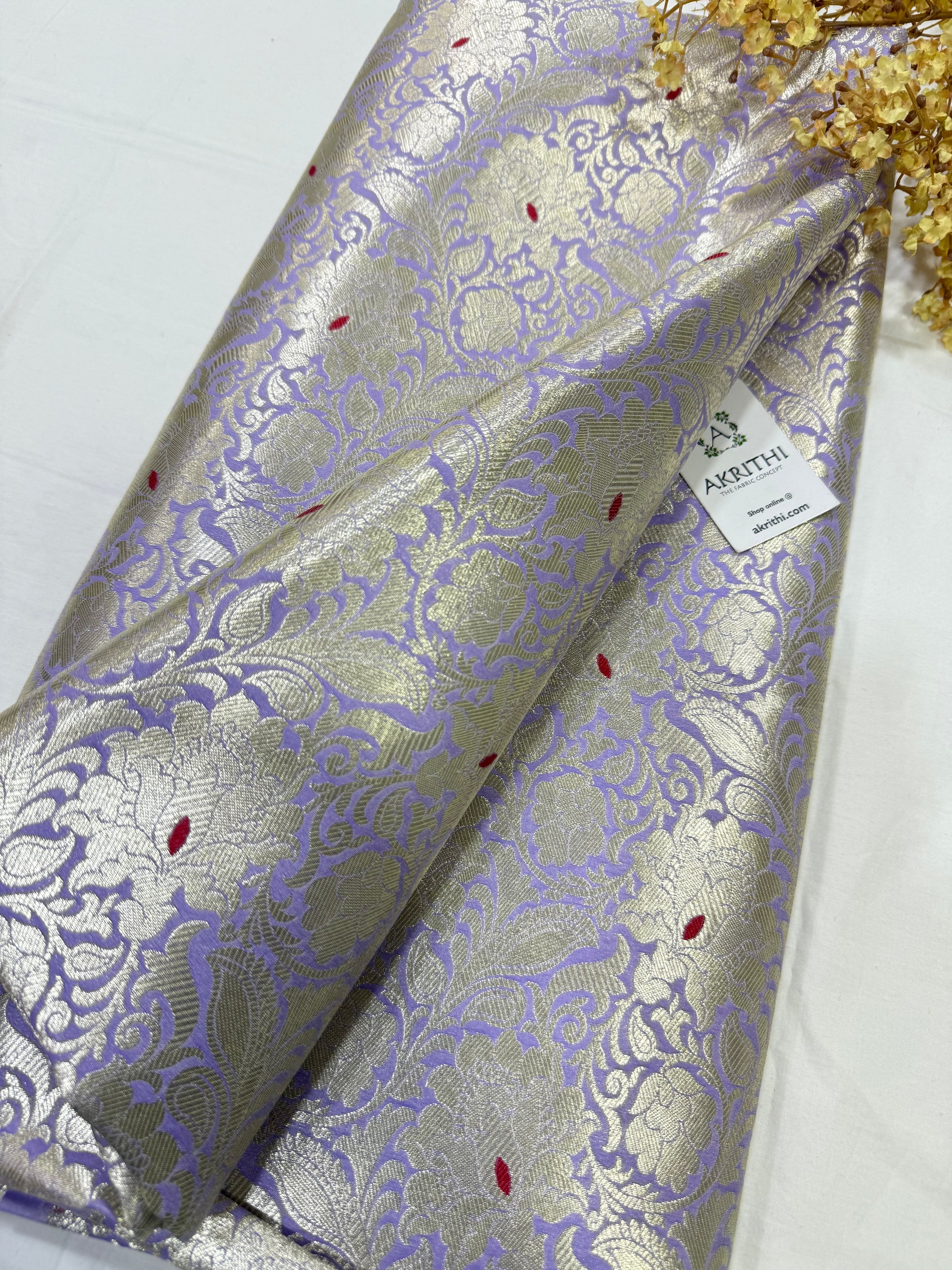 Pure Banarasi brocade fabric
