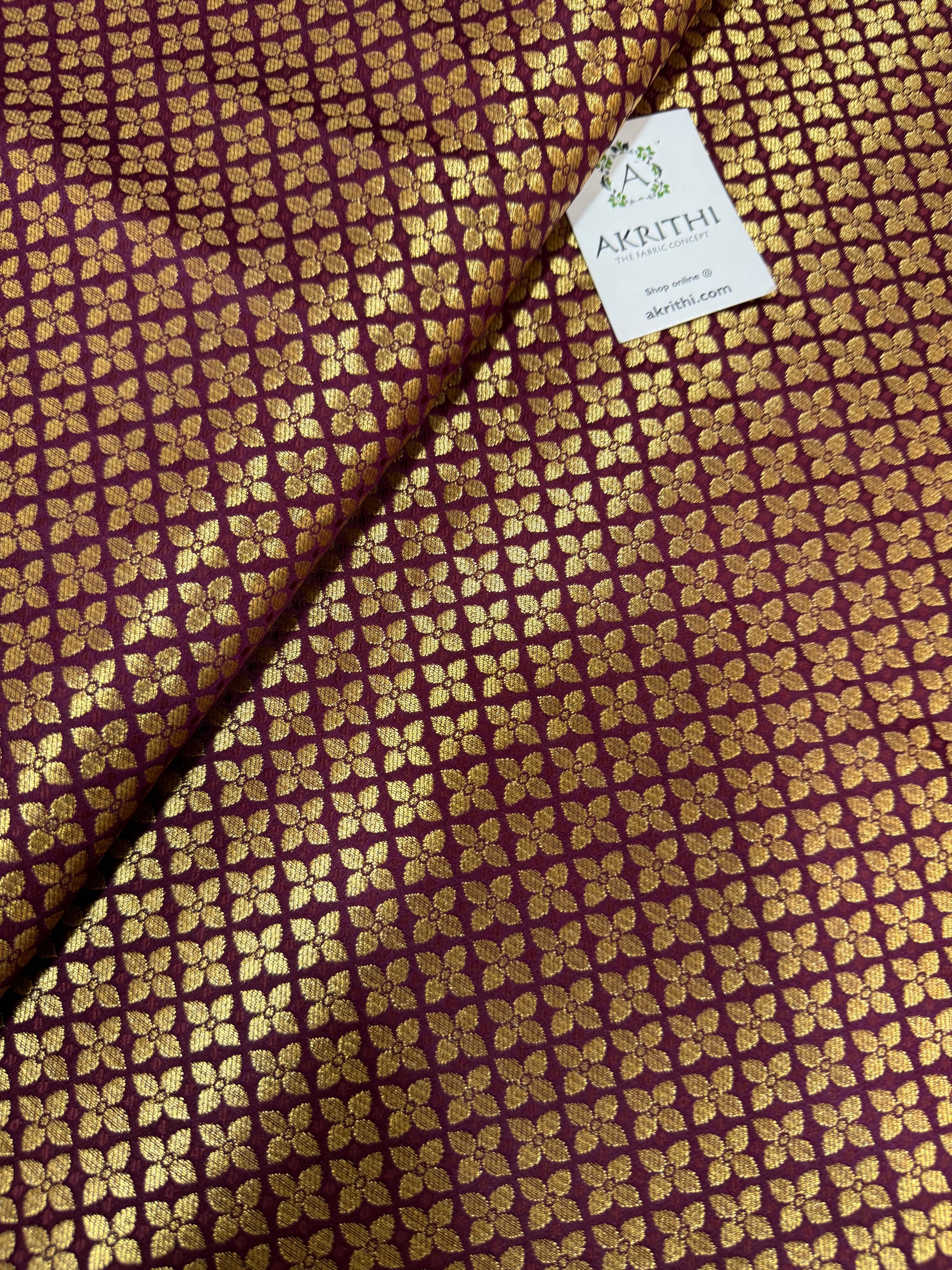 Pure Banarasi brocade fabric