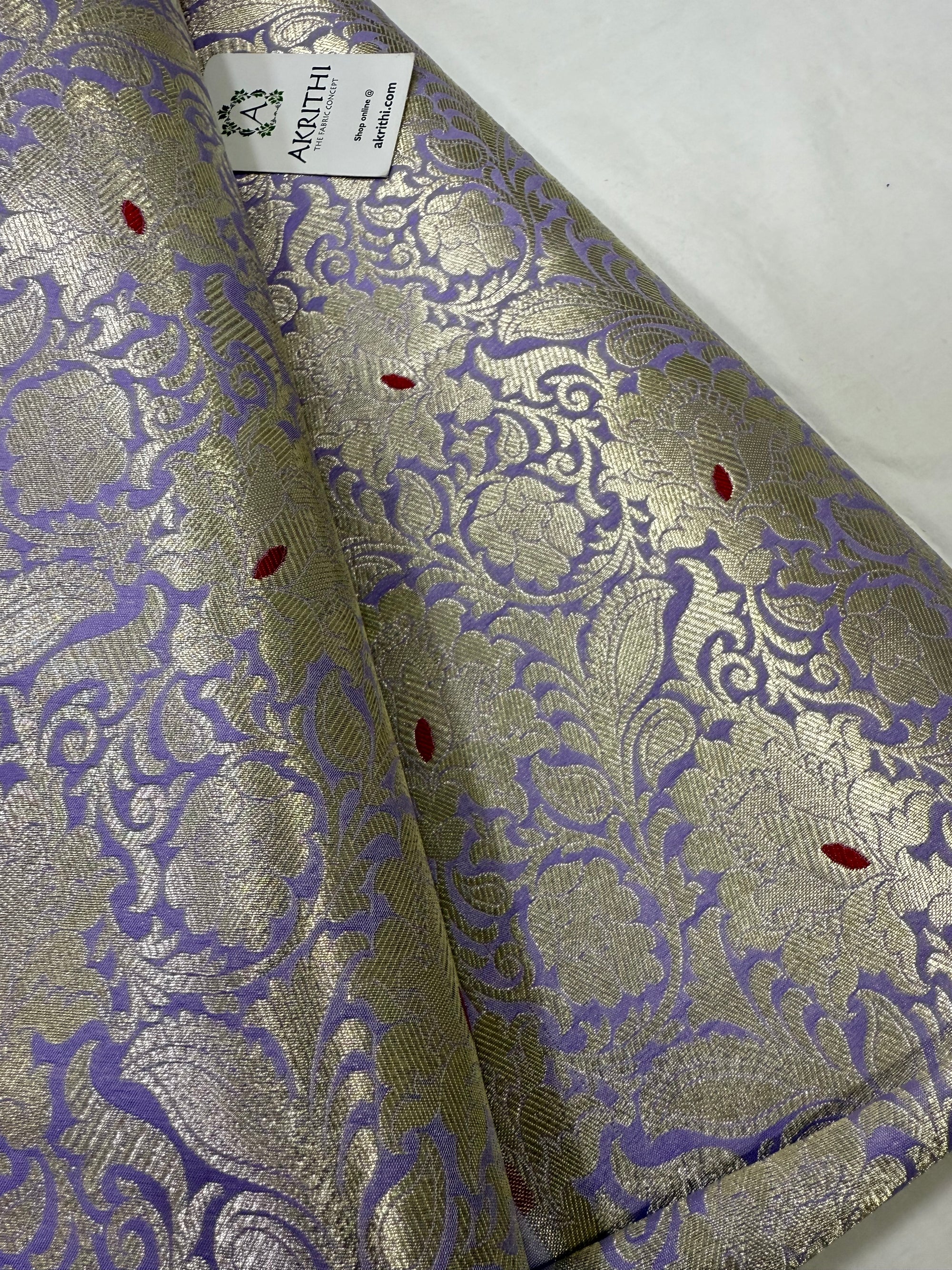 Pure Banarasi brocade fabric