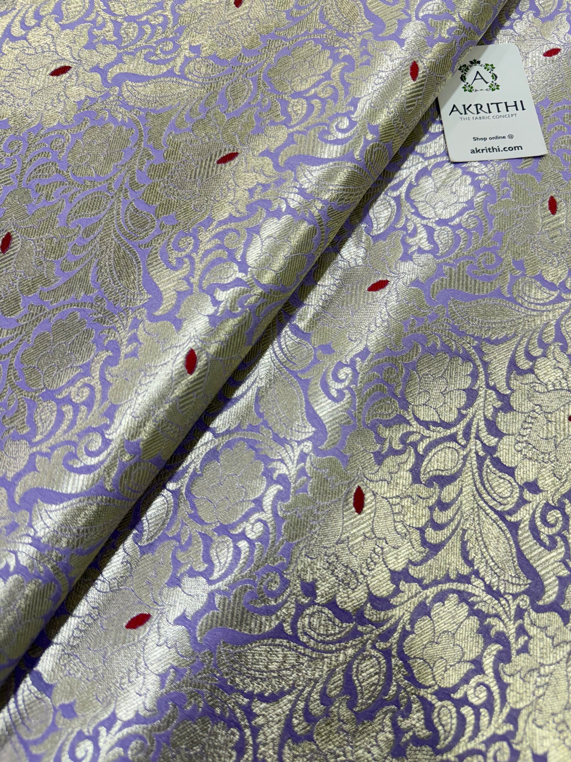 Pure Banarasi brocade fabric